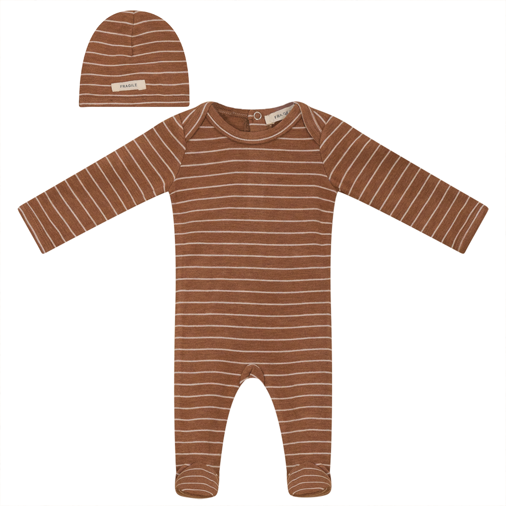 Carousel Print Onesie with Hat main image 1