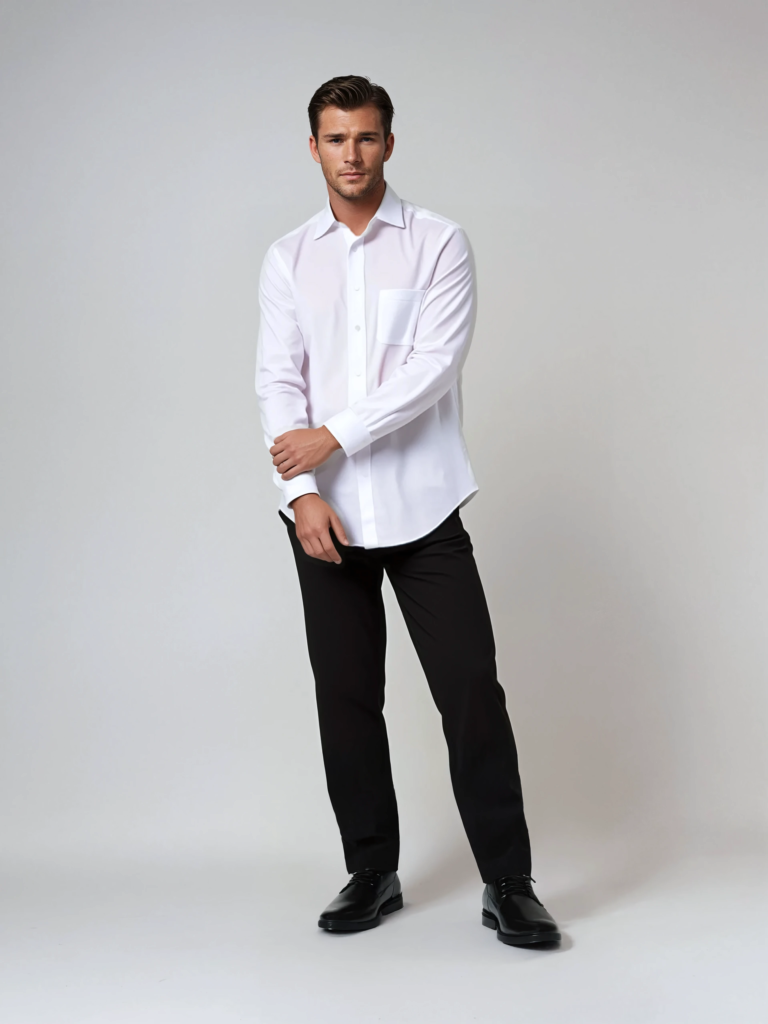 Side Expandable Waist Pants in by Victorio Basilli