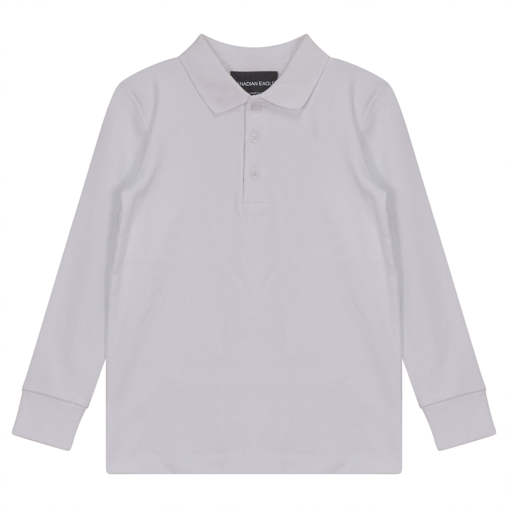 Long Sleeve Uniform Shirt in White by Canadian Eagle