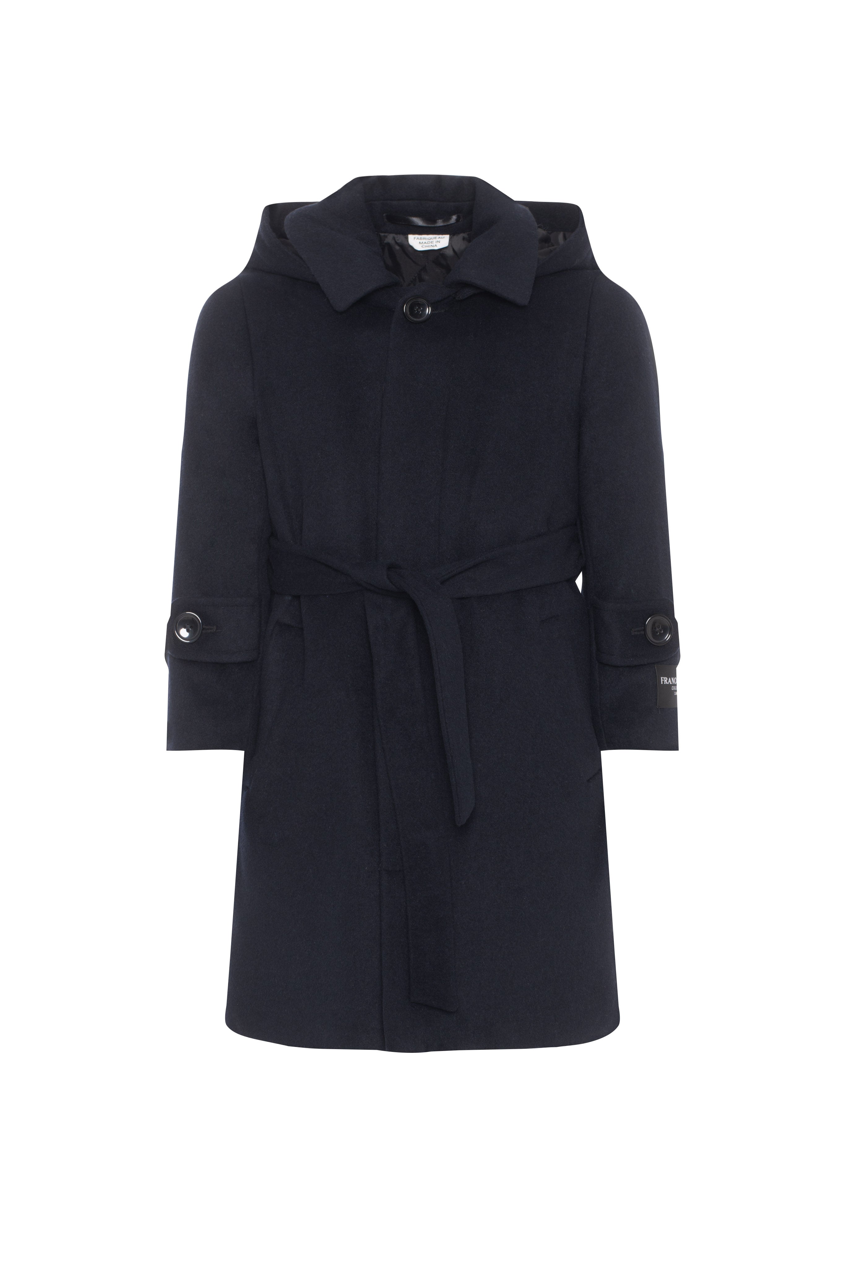 Basic Dress Coat in Navy by Franco Palino