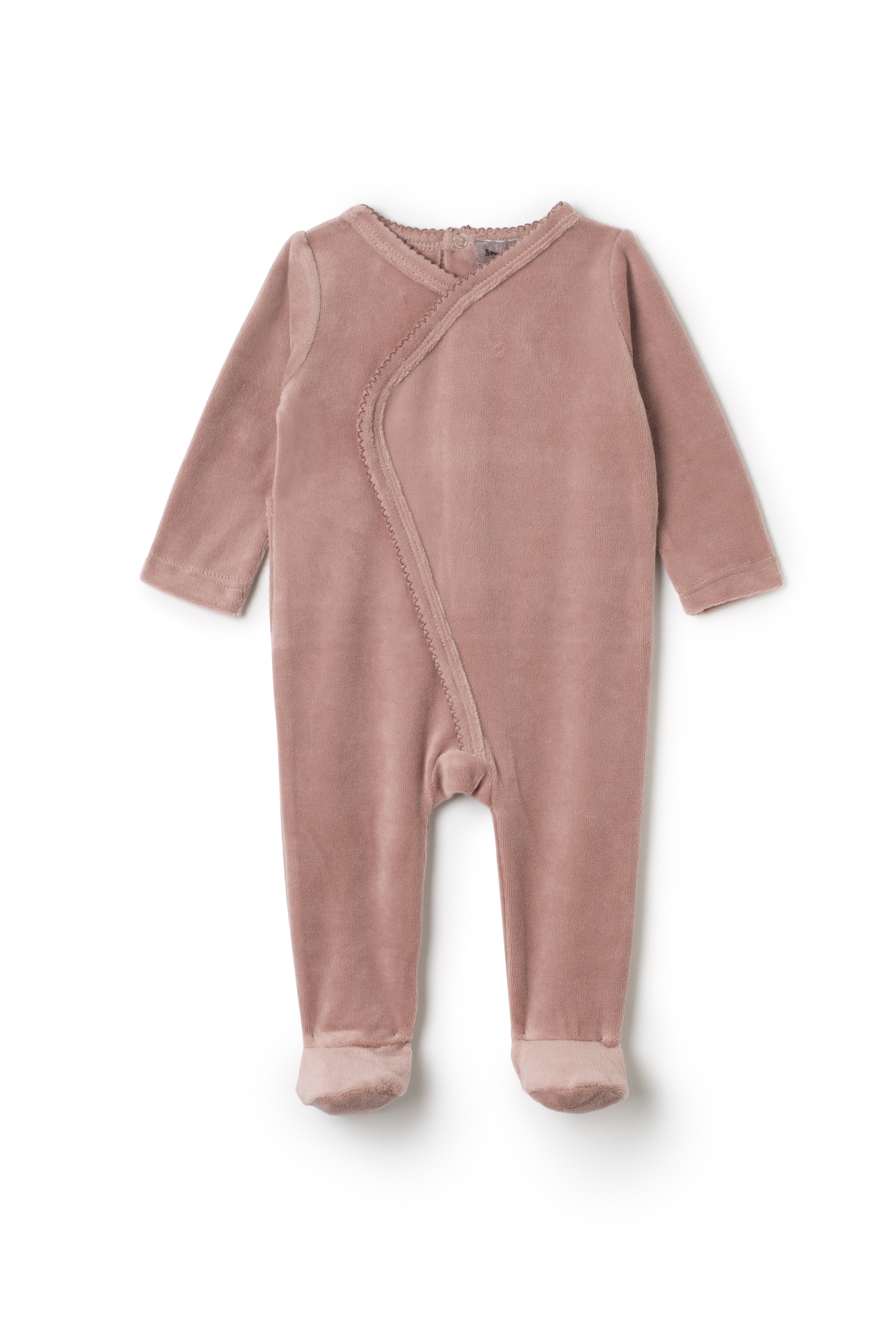 Wrap Stretchie Layette in Dark Mauve by Small Moments