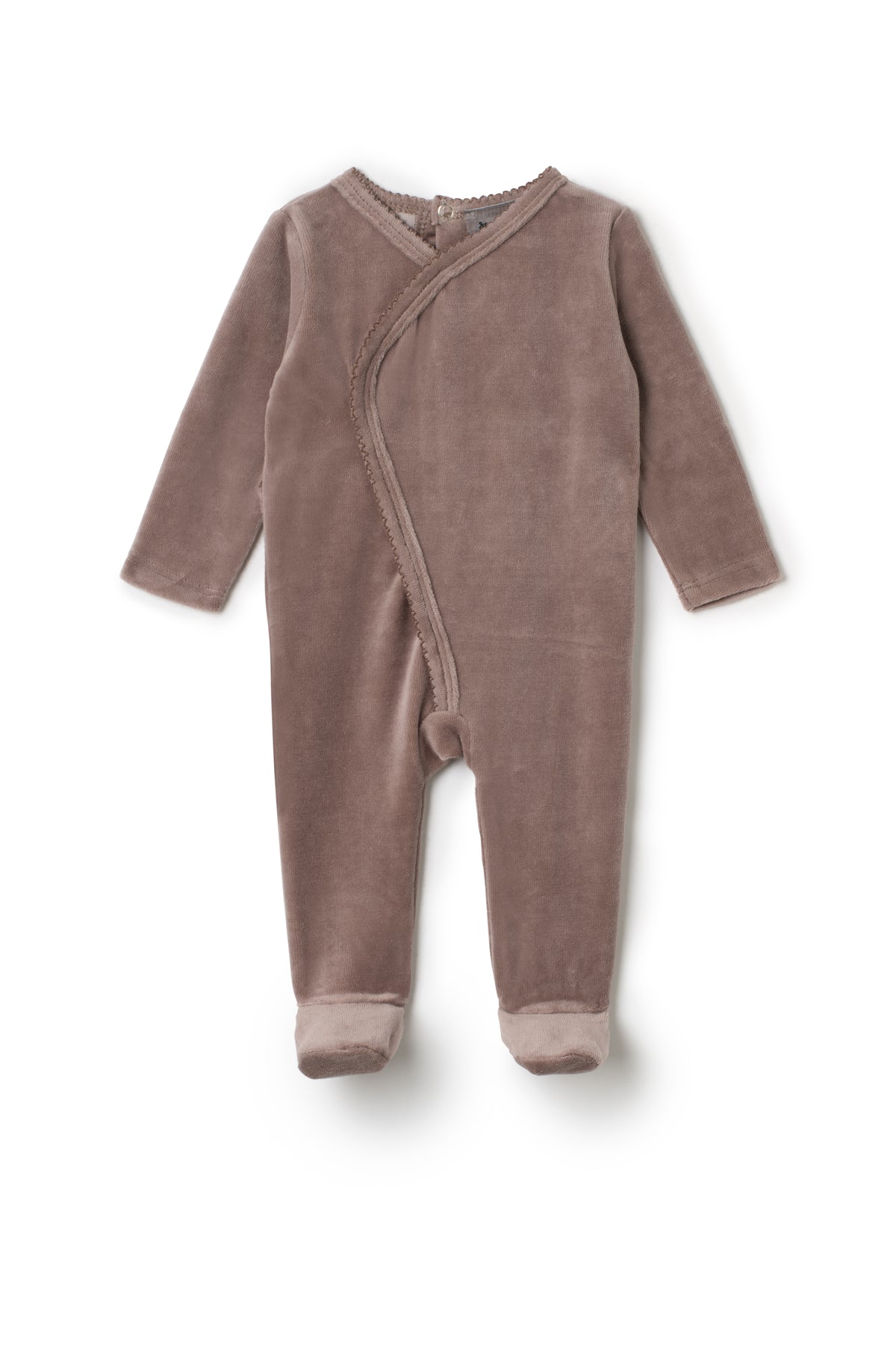 Wrap Stretchie Layette in Mink by Small Moments