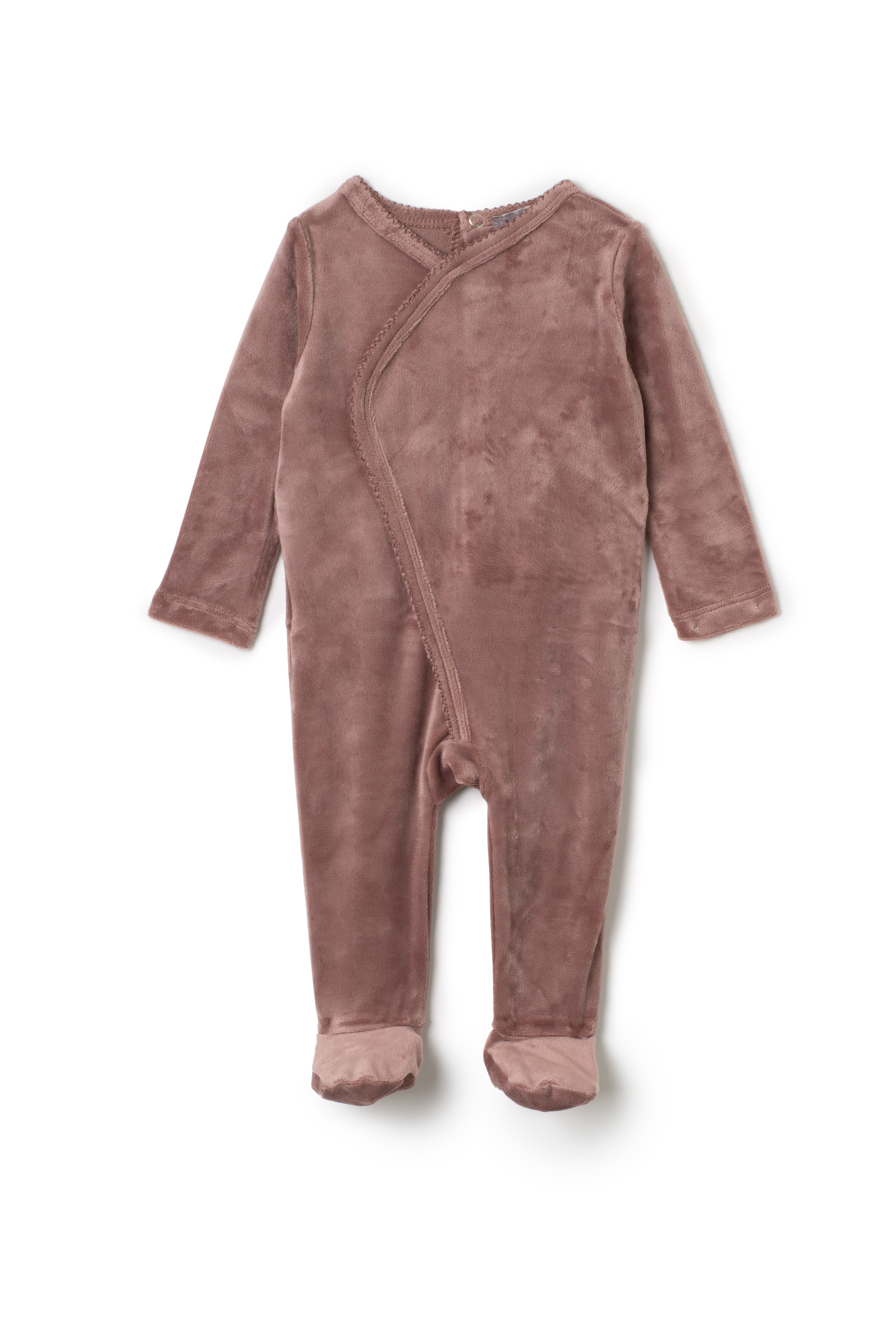 Wrap Stretchie Layette in Twilight Mauve by Small Moments