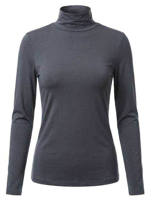 High Mock Tee in Charcoal by Riff