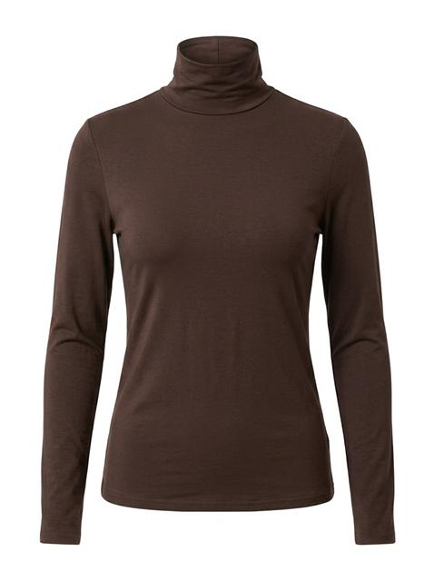 High Mock Tee in Chocolate by Riff