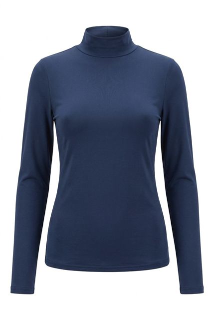 High Mock Tee in Navy by Riff