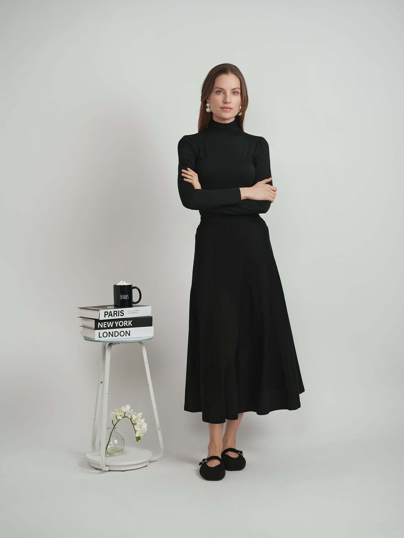 High Mock Tee in by Riff