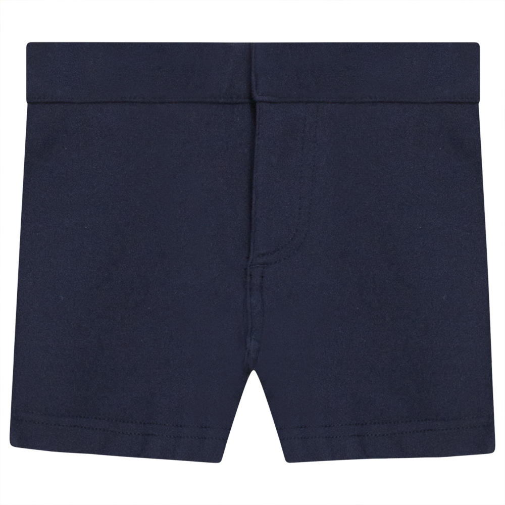 Stretch Short Skinny Pants in Dark Navy by Mocha Noir