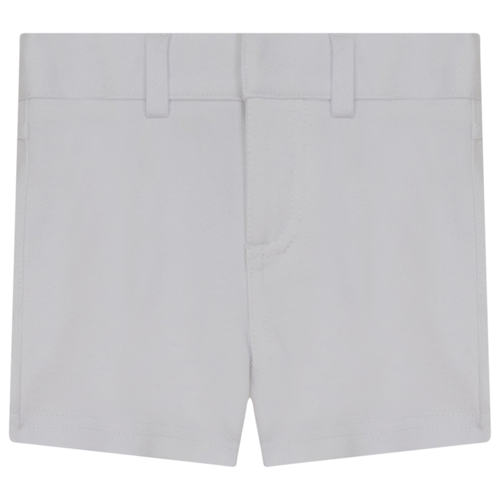 Stretch Short Skinny Pants in White by Mocha Noir