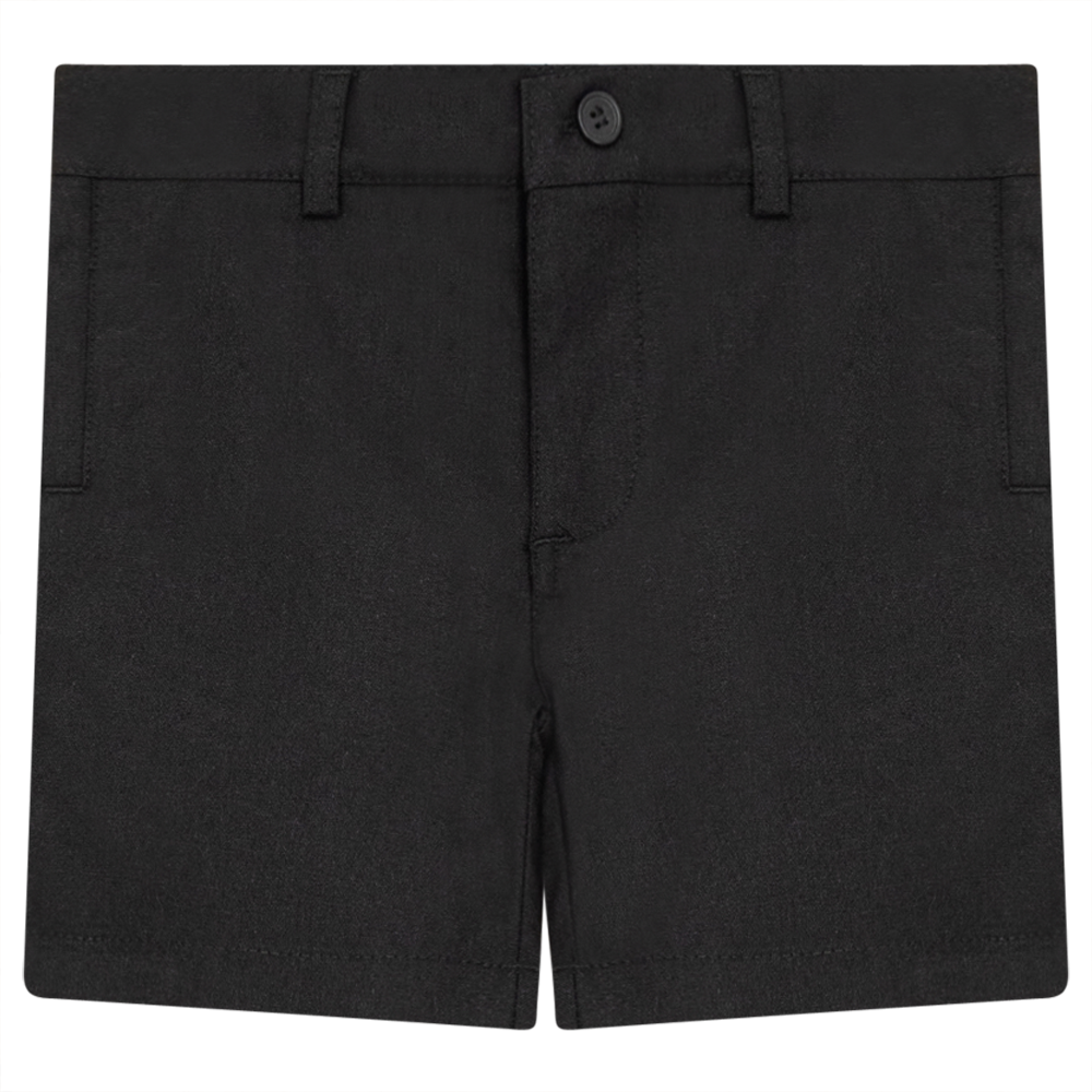 Linen Shorts in Black by Noir by Mocha Noir