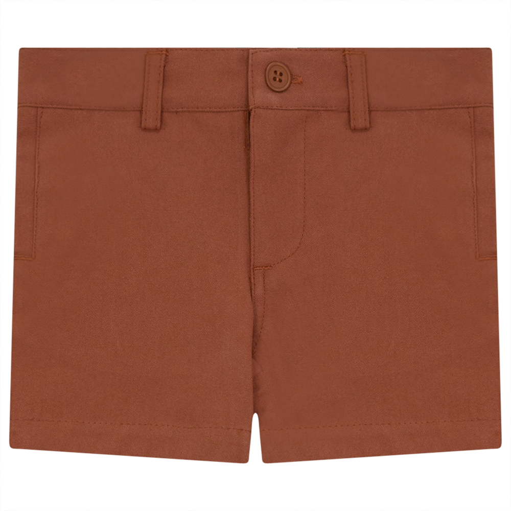 Cotton Short Pant in Light Spice by Noir by Mocha Noir
