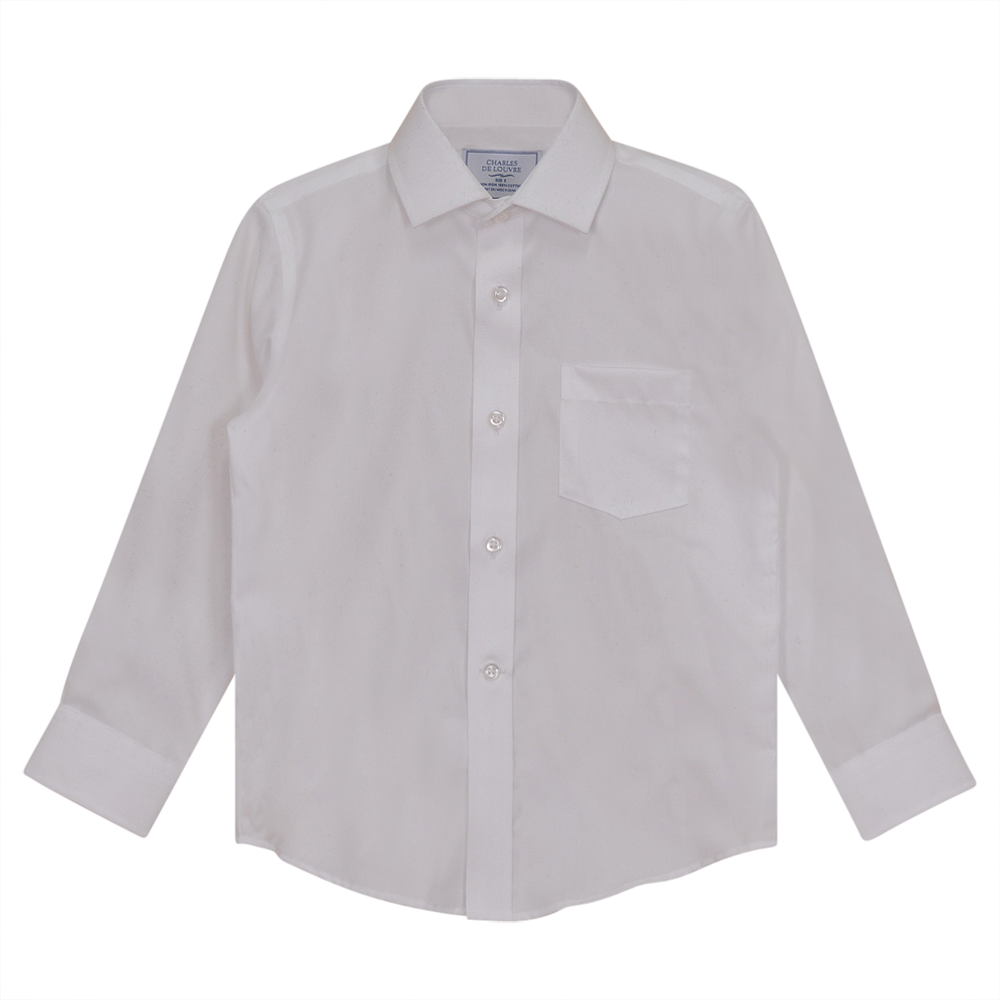 Long Sleeves Basic Shirt in White by Charles de Louvre