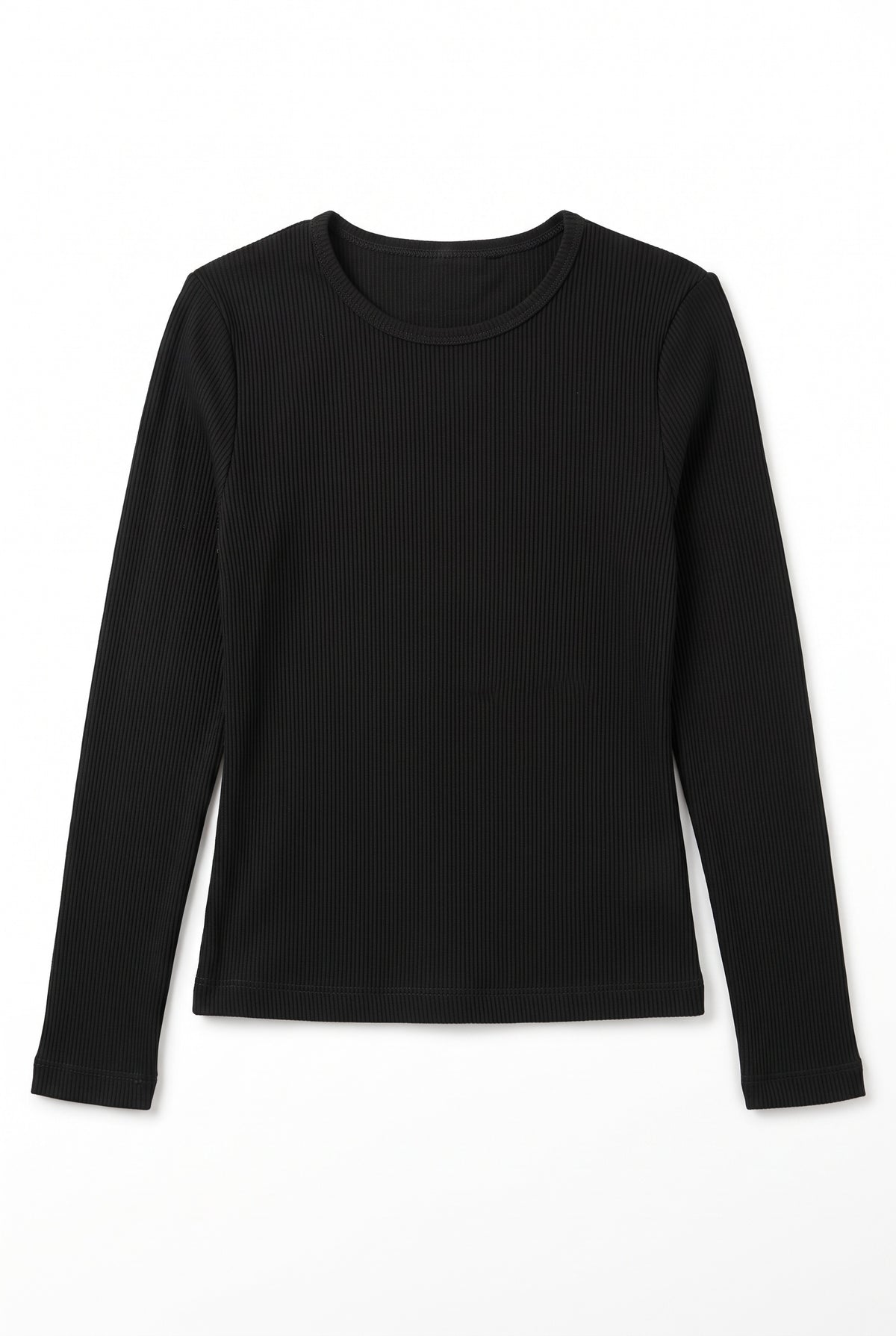 Thin Rib Shell Shirt in Black by Kiki-O