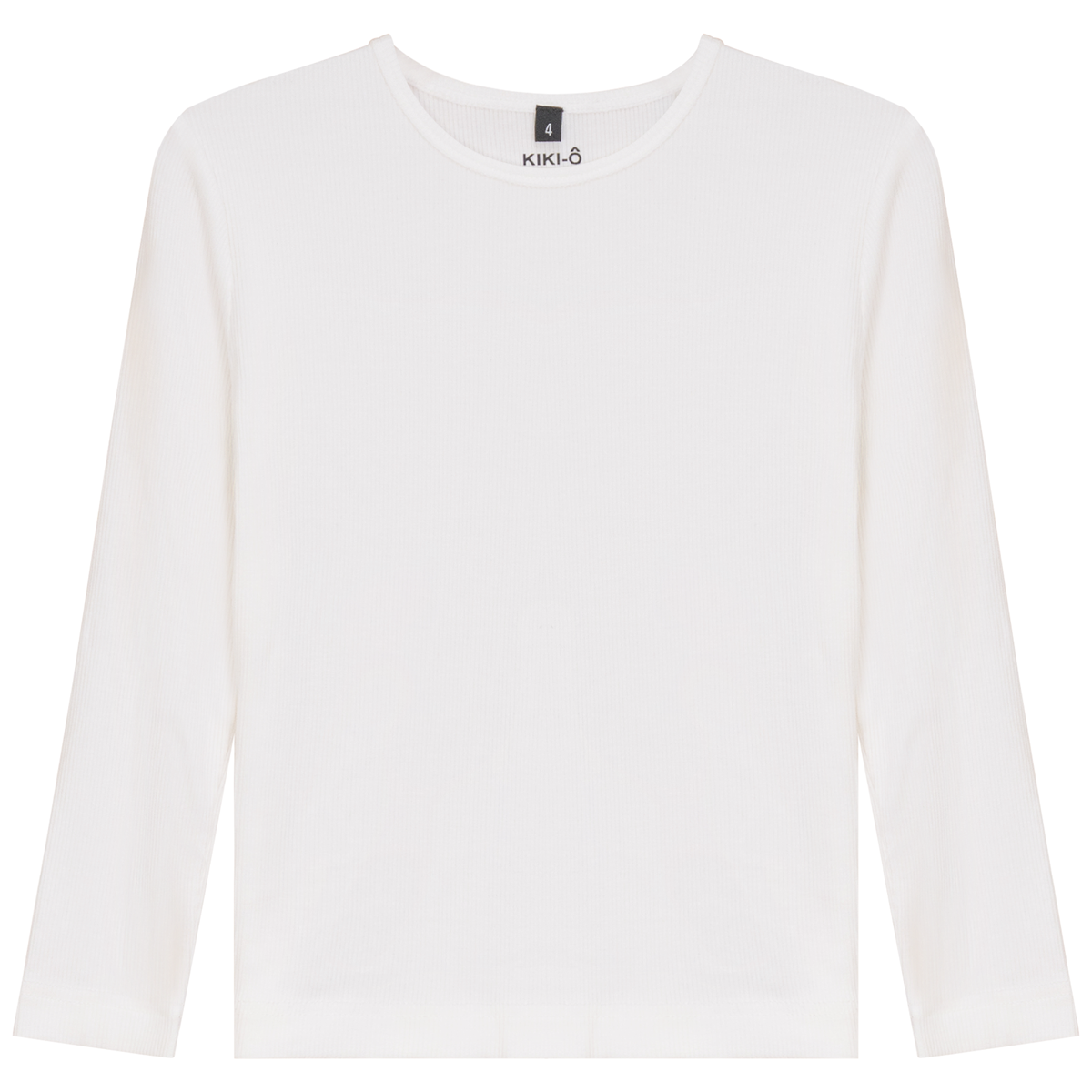 Thin Rib Shell Shirt in White by Kiki-O
