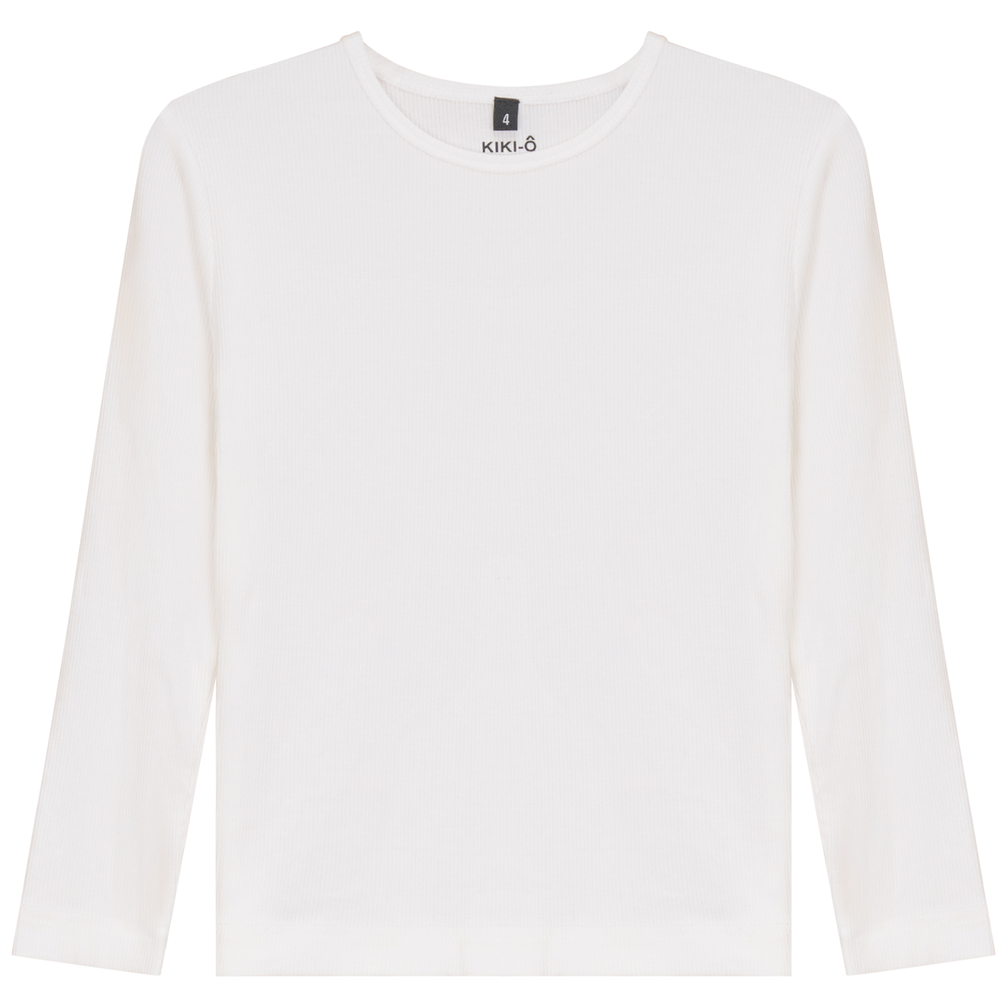 Thin Rib Shell Shirt in White by Kiki-O