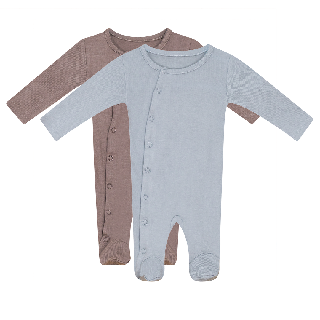 Snap Down Onesie Assorted Blue Baby Set by {{ product_vemdor}}