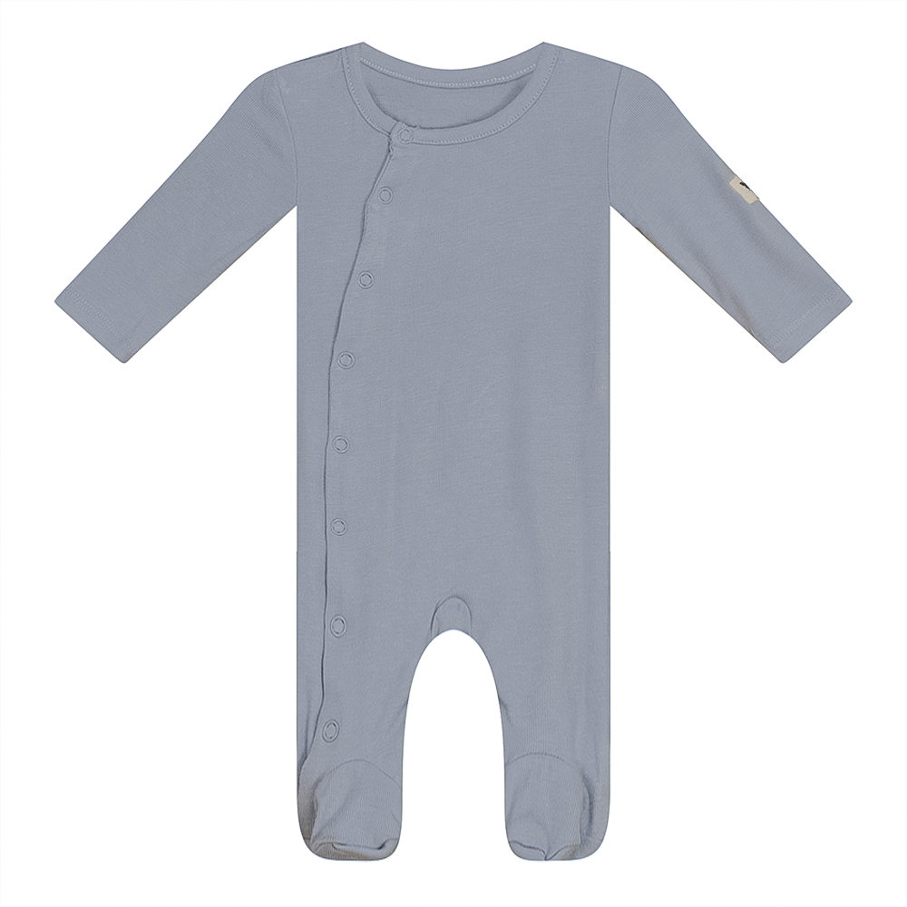 Snap Down Onesie Blue Baby Romper by {{ product_vemdor}}