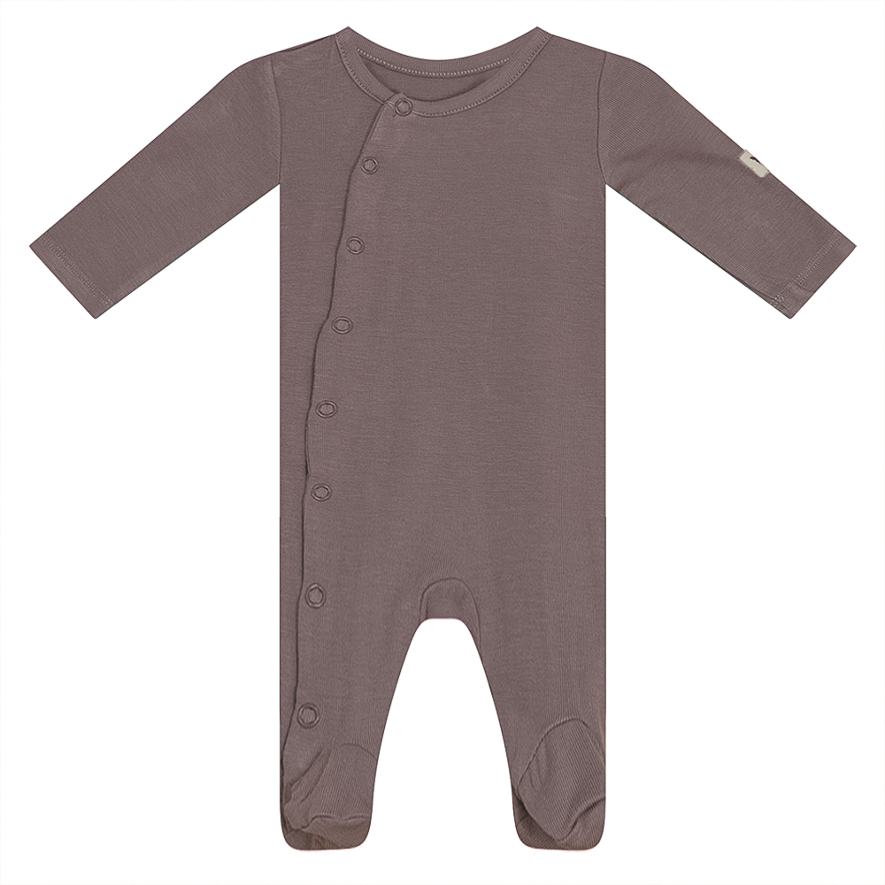 Snap Down Onesie in Mink by Bebe Bella