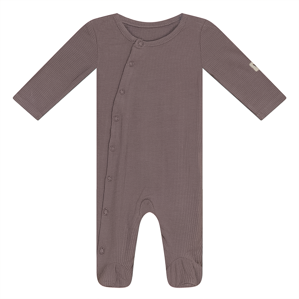 Rib Onesie in Mink by Bebe Bella