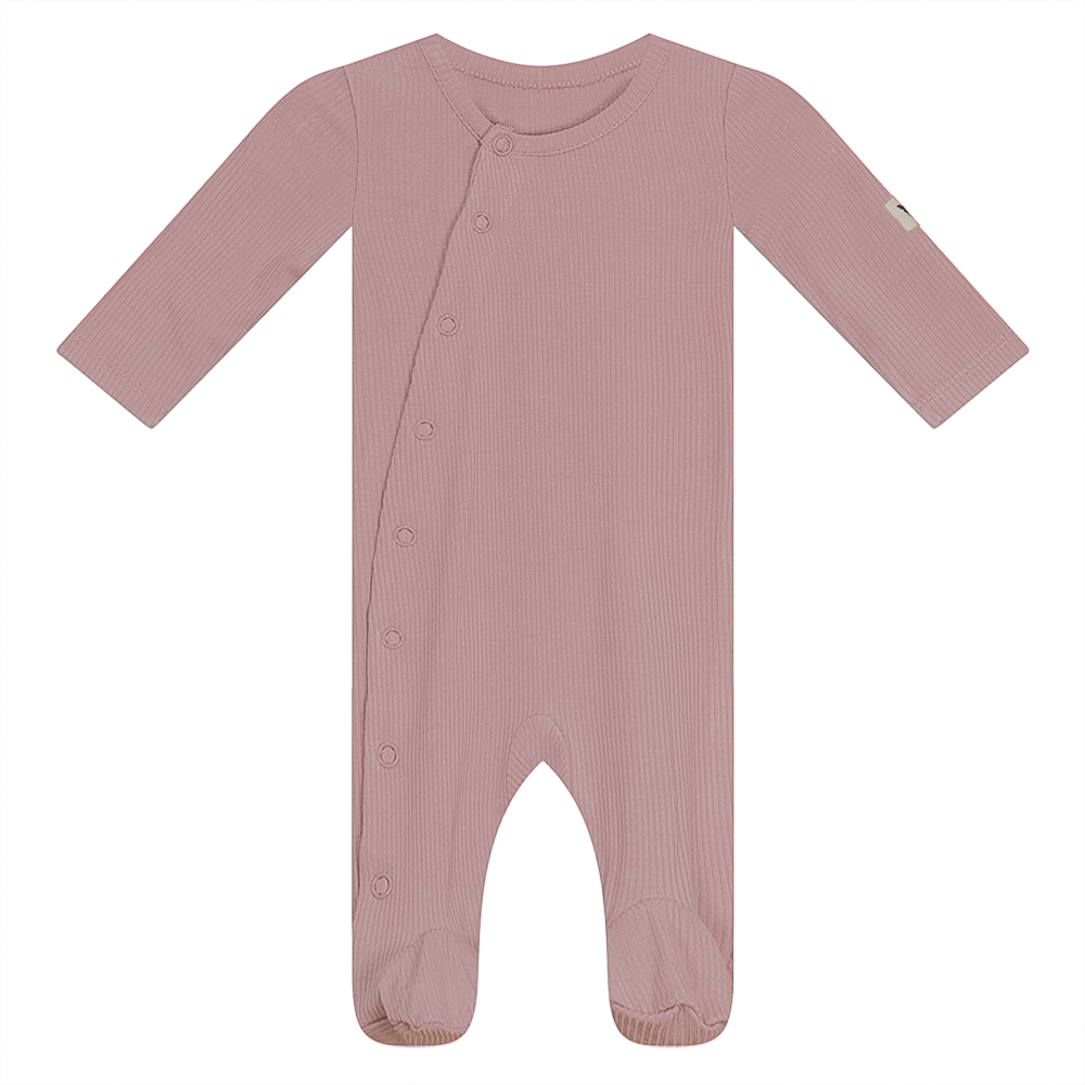Rib Onesie in Petal by Bebe Bella