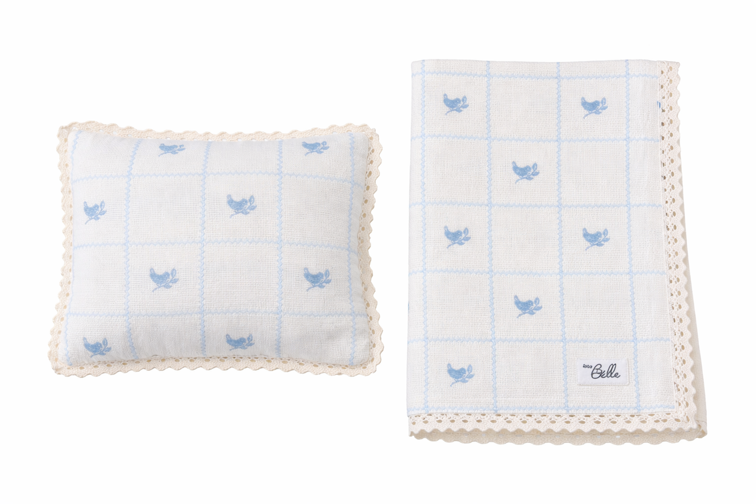 Knit Blanket & Pillow Set in by Bebe Bella