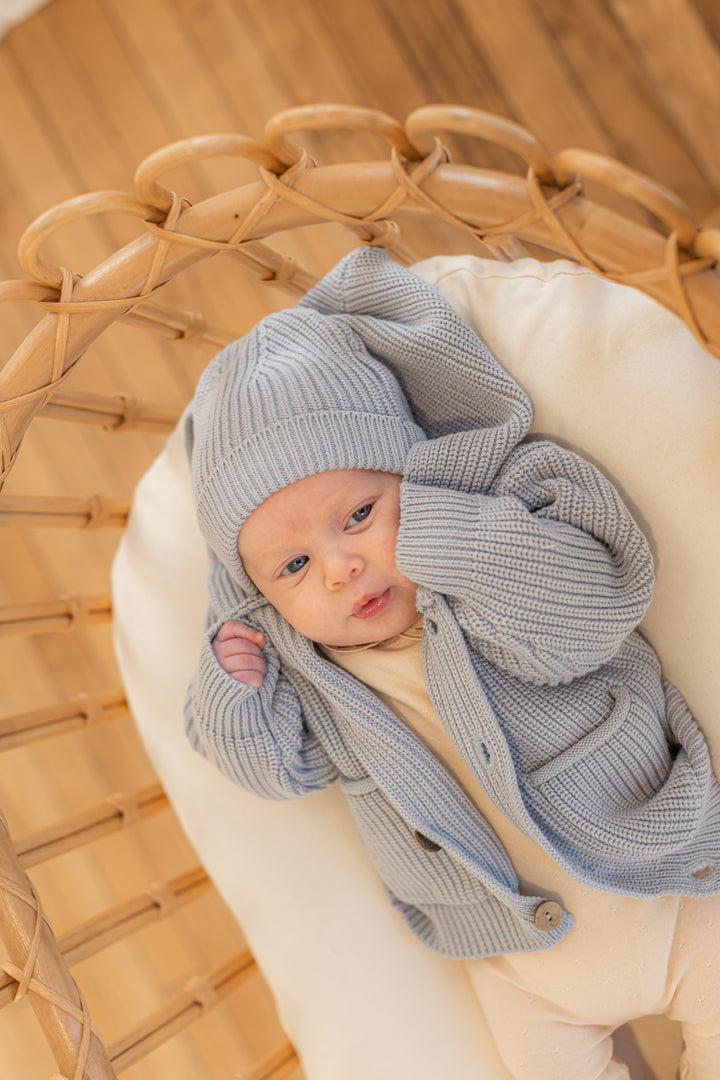 Hoodie Knit Jacket With Hat Baby Set by {{ product_vemdor}}