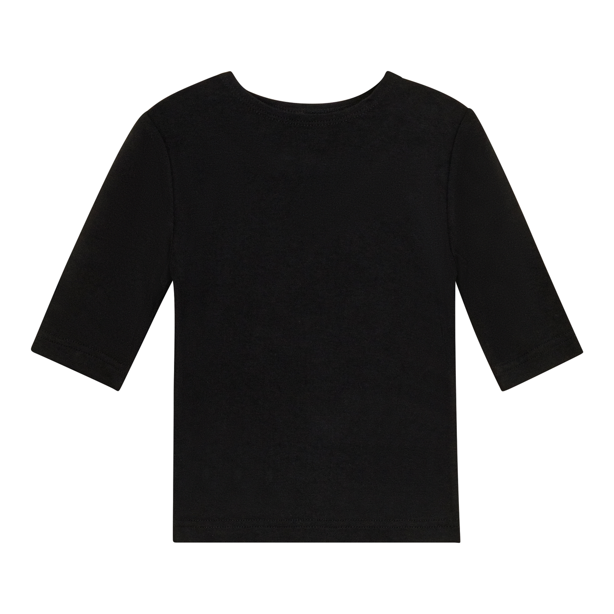 Shell Top With 3/4 Sleeves in Black by Kiki-O