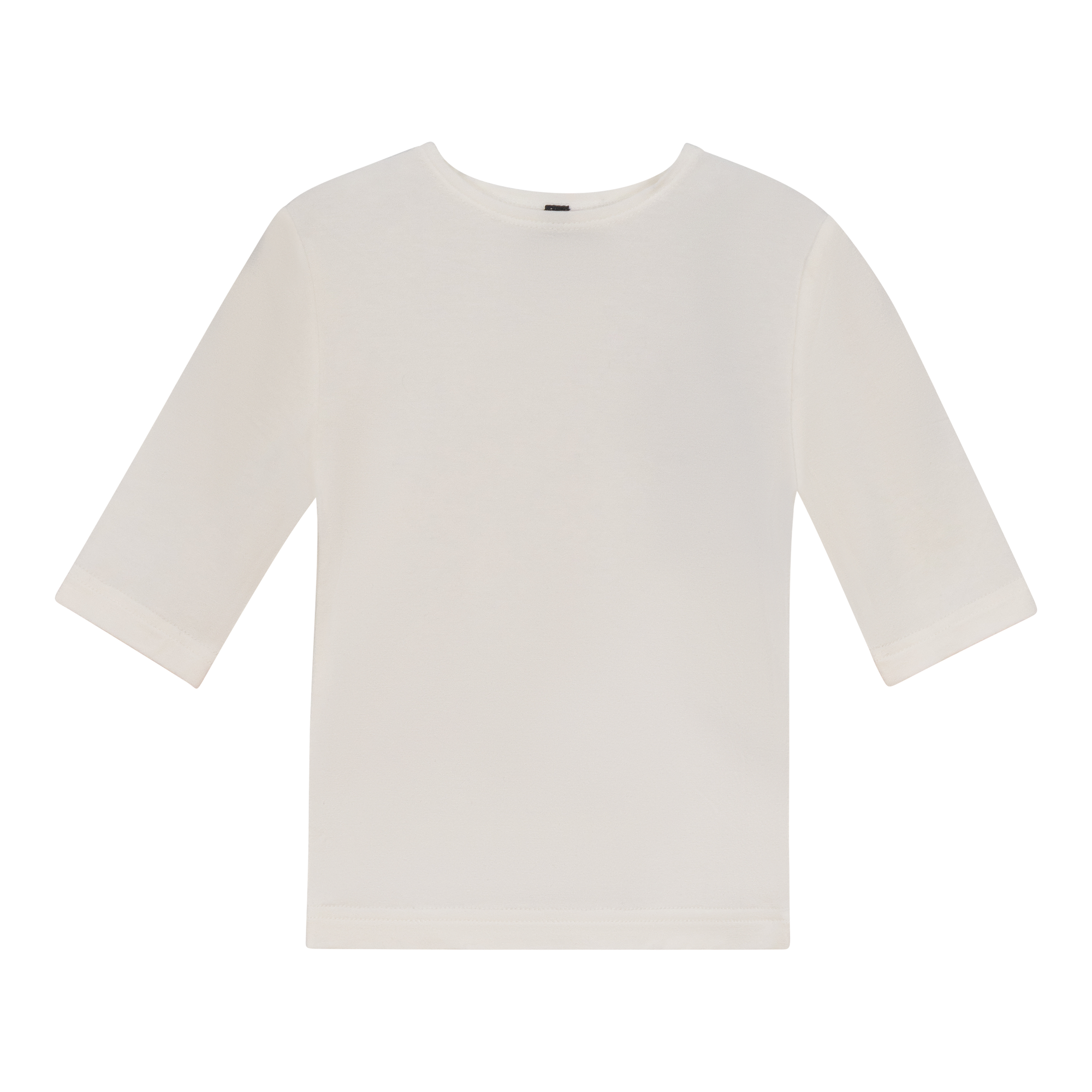 Shell Top With 3/4 Sleeves in Off White by Kiki-O