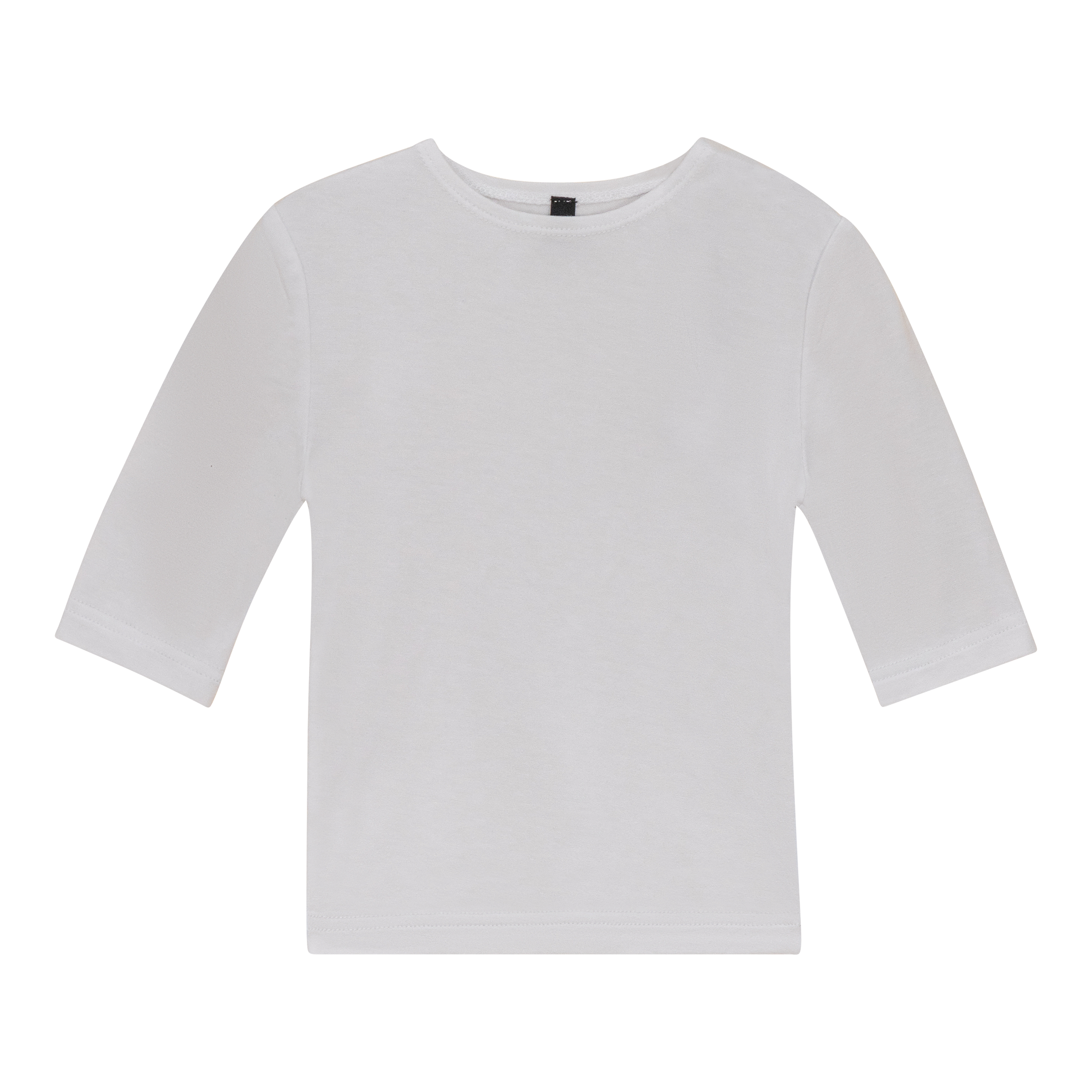 Shell Top With 3/4 Sleeves in White by Kiki-O