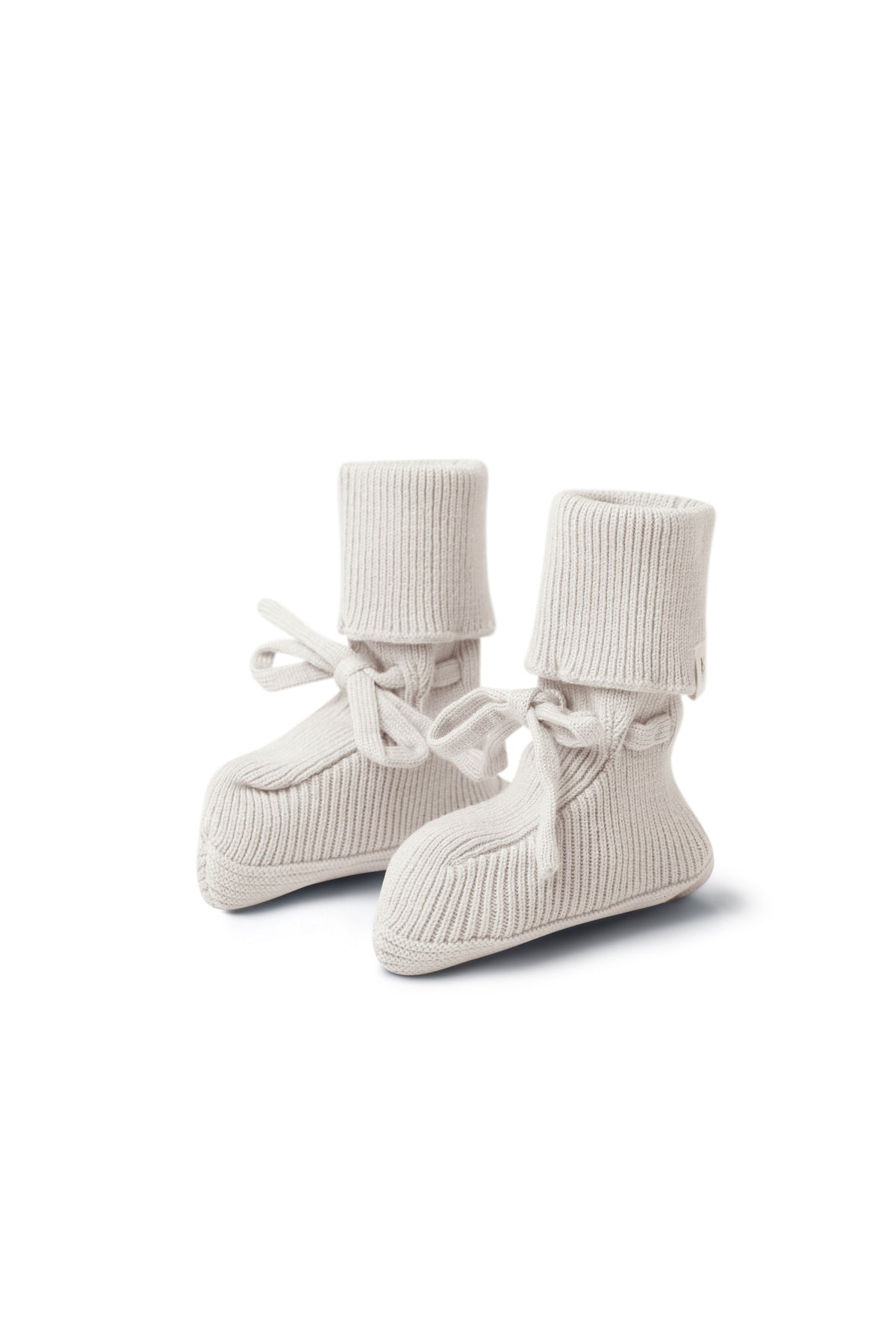 knitted Footies in Cream New Born by Bebe Bella