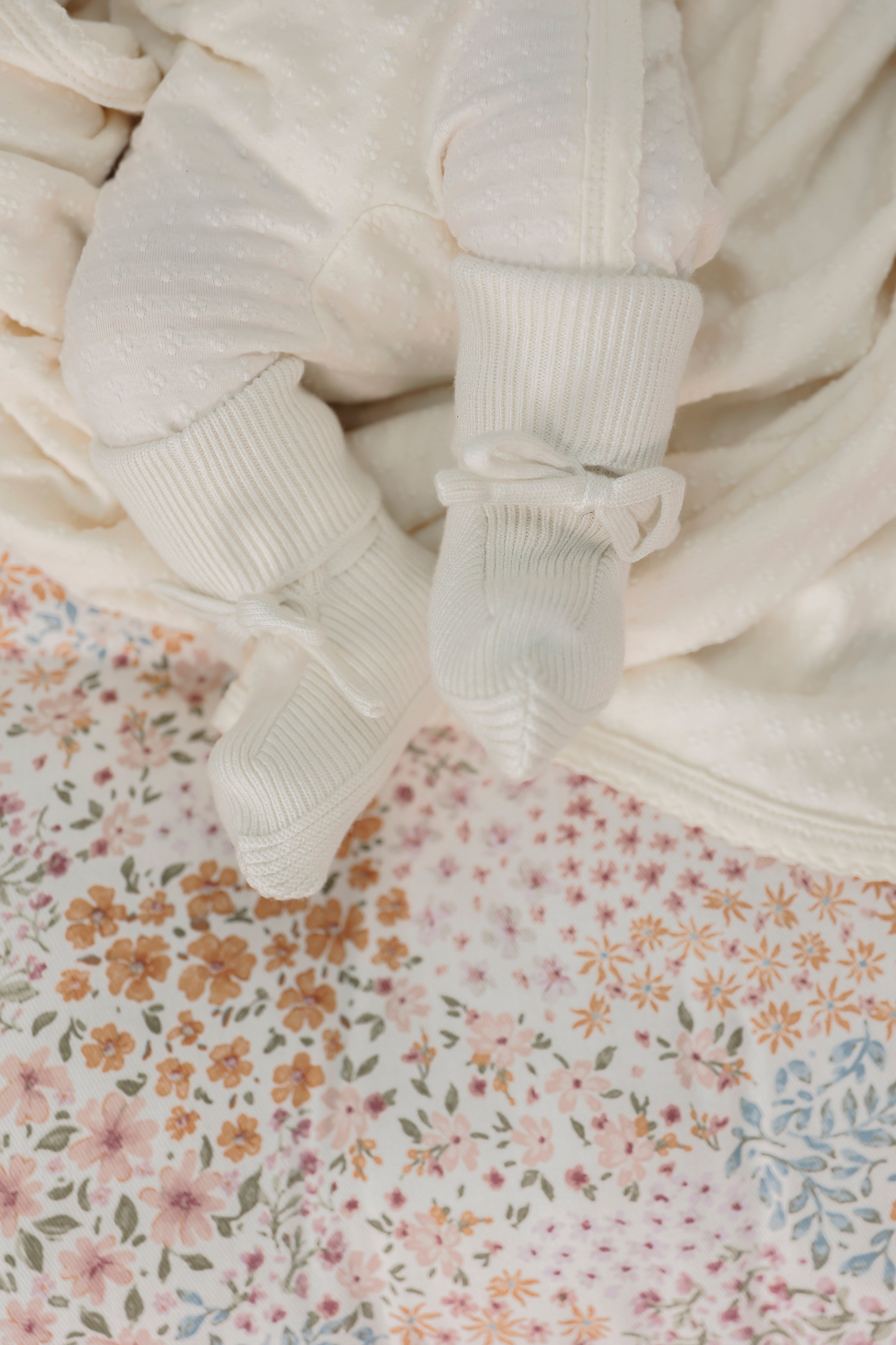 knitted Footies in by Bebe Bella