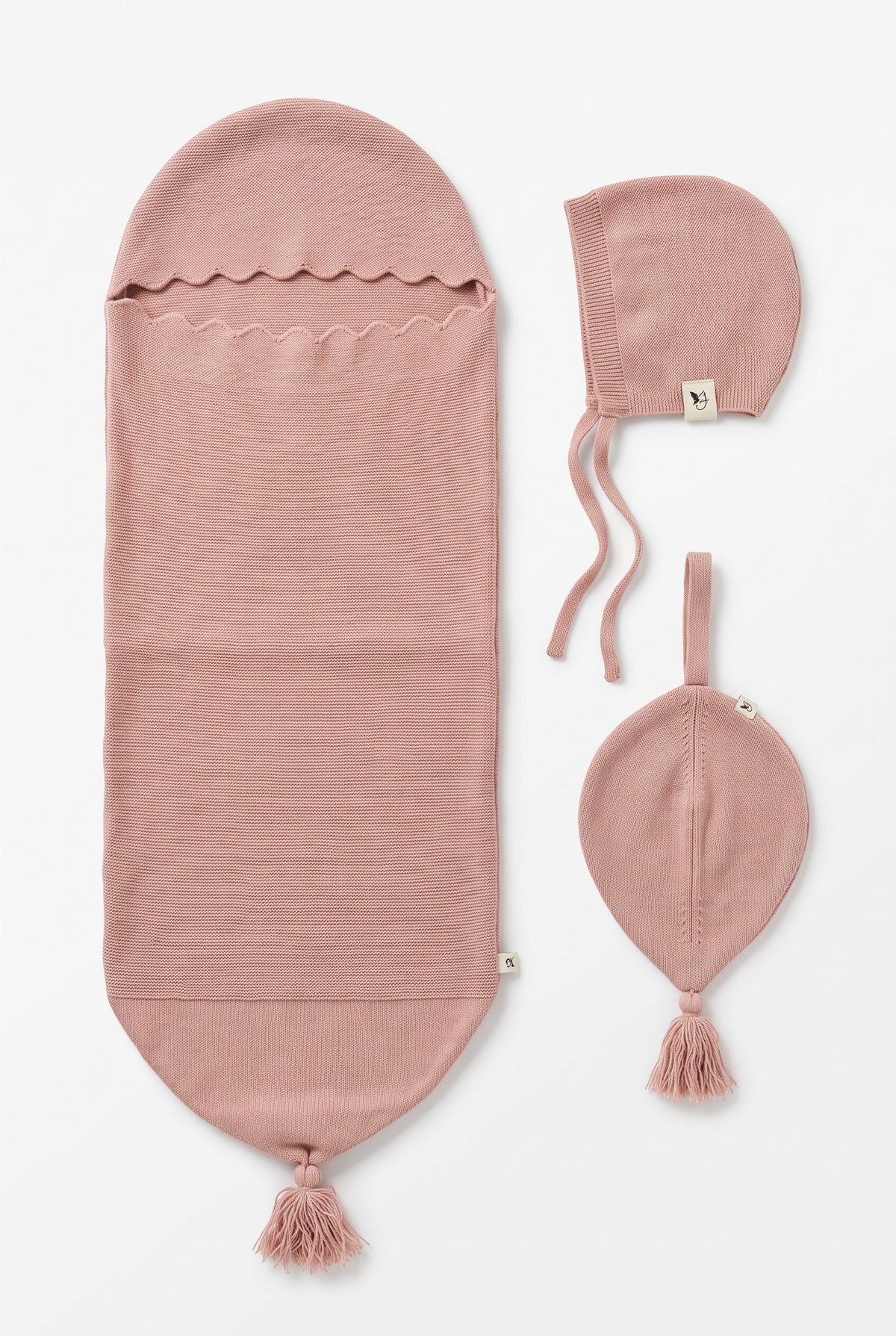Knitted 3Pc Set in Petal Mix One Size by Bebe Bella