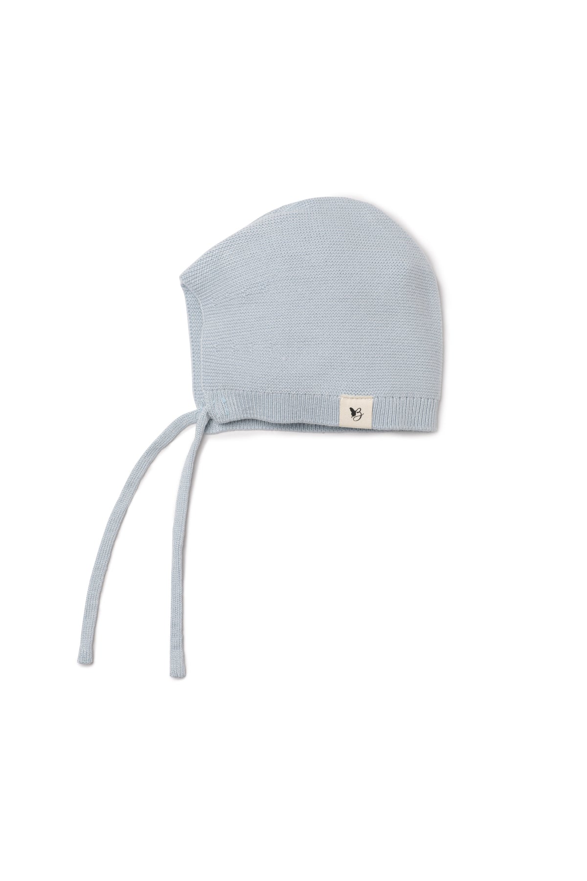 Knitted Bonnet in Blue by Bebe Bella