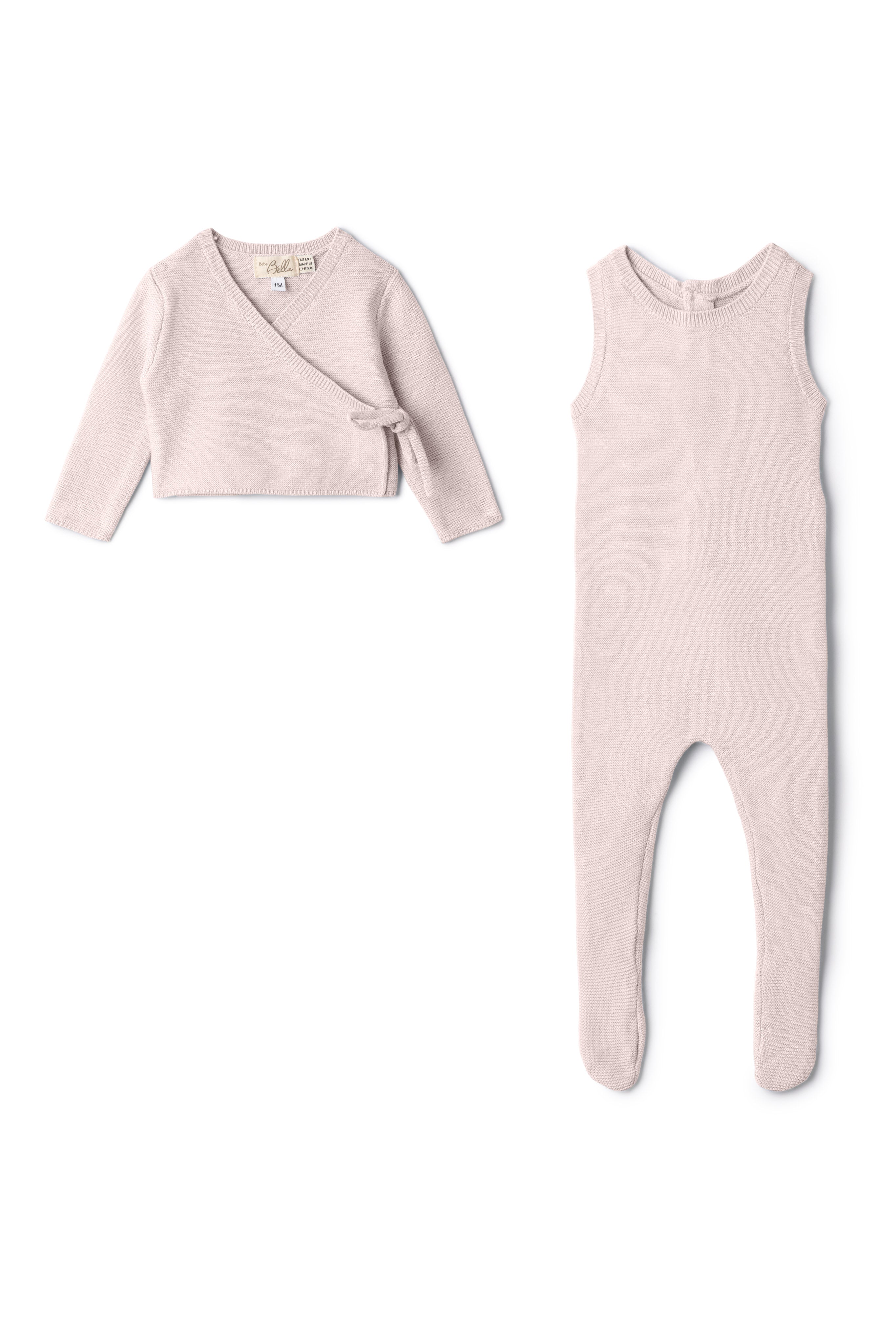 Onesie Cardigan Set in Primrose by Bebe Bella