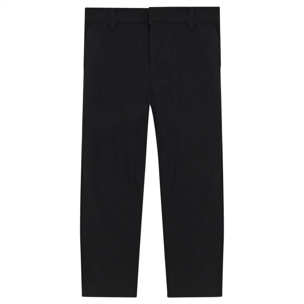 Slim Fit Pants in Black by Space Grey