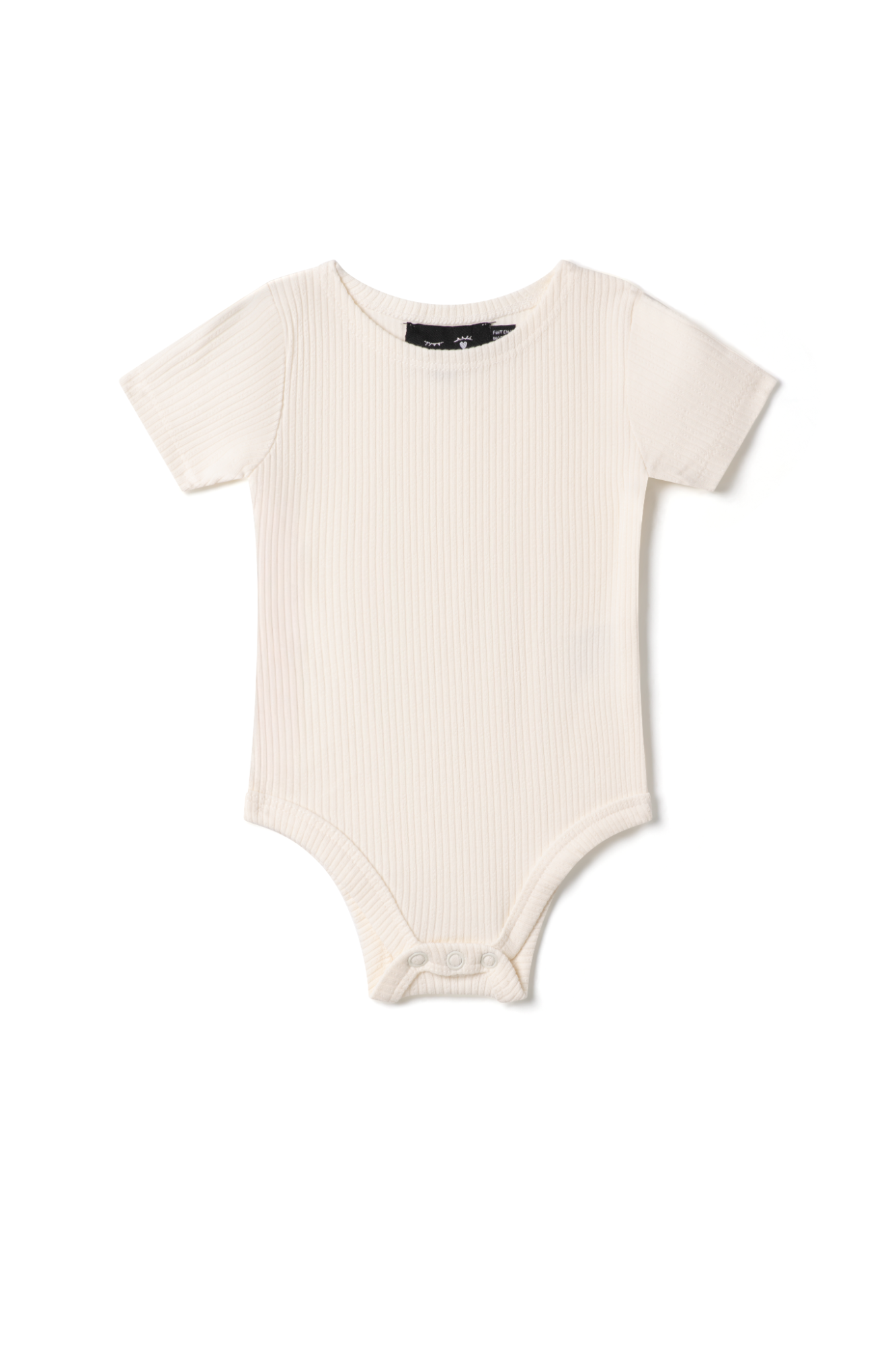 Pointelle Rib Onesie in Off White by Peek a boo