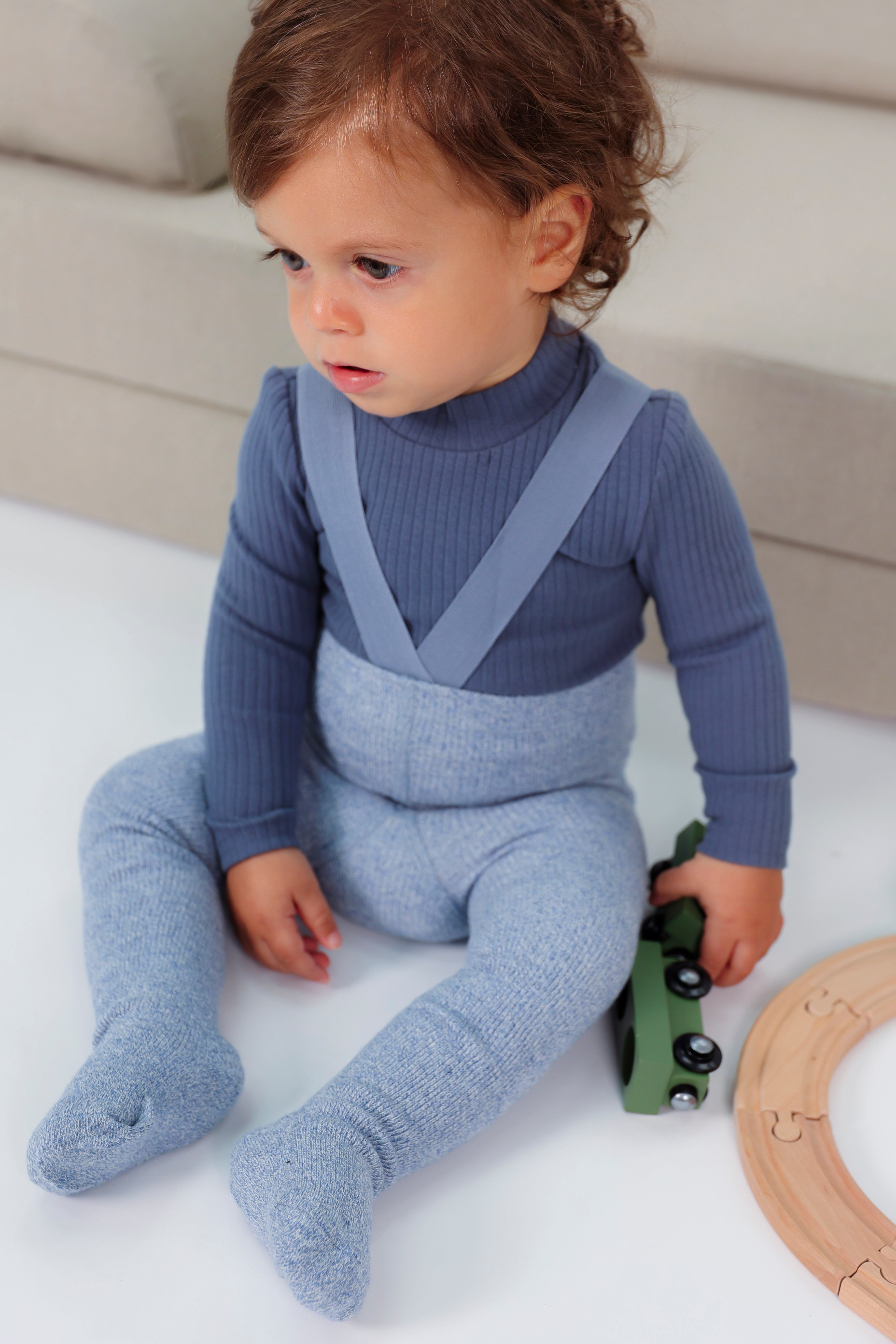 Knit Overall in by Peek a boo
