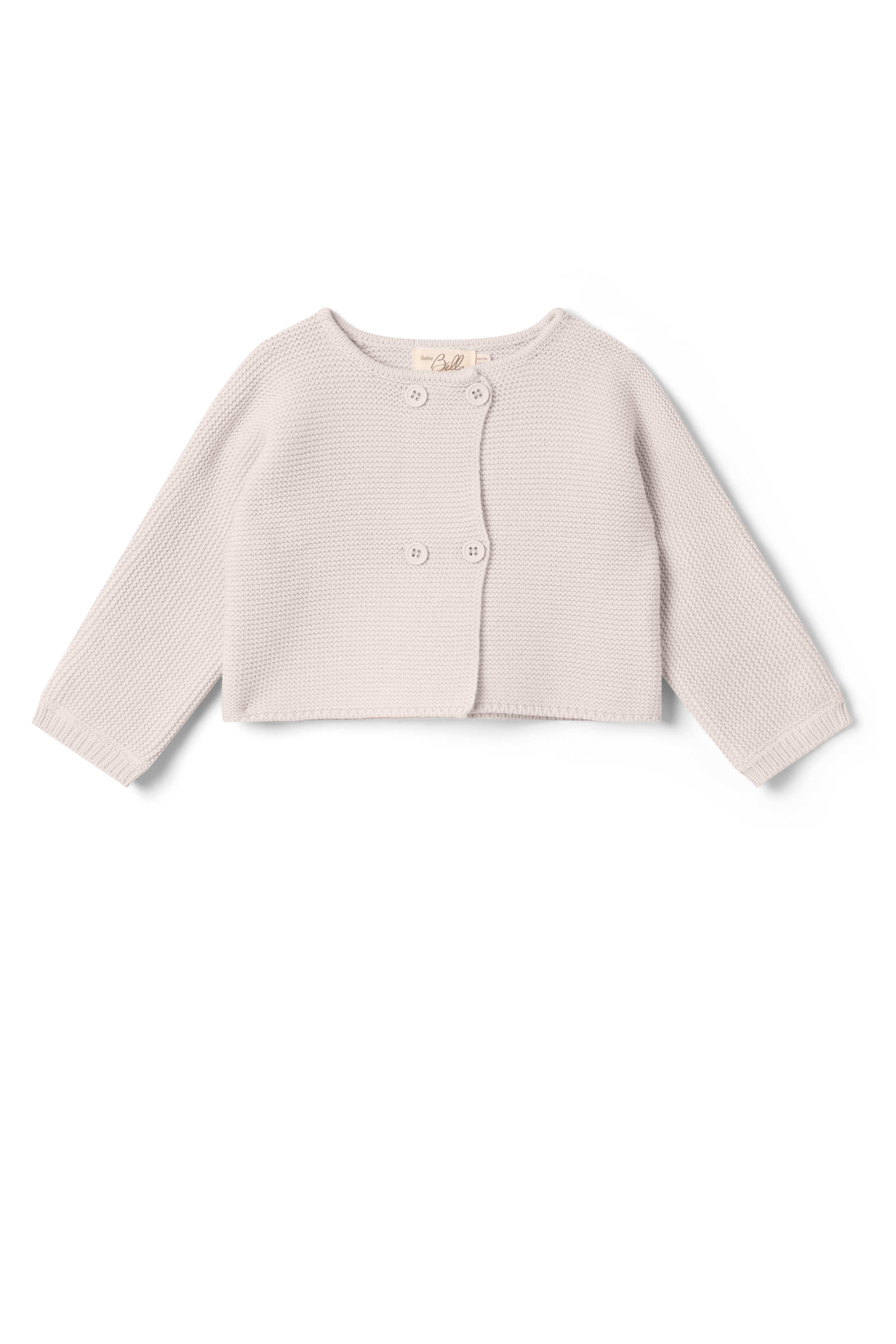 Double Breasted Knit Cardigan in Dark Almond by Bebe Bella