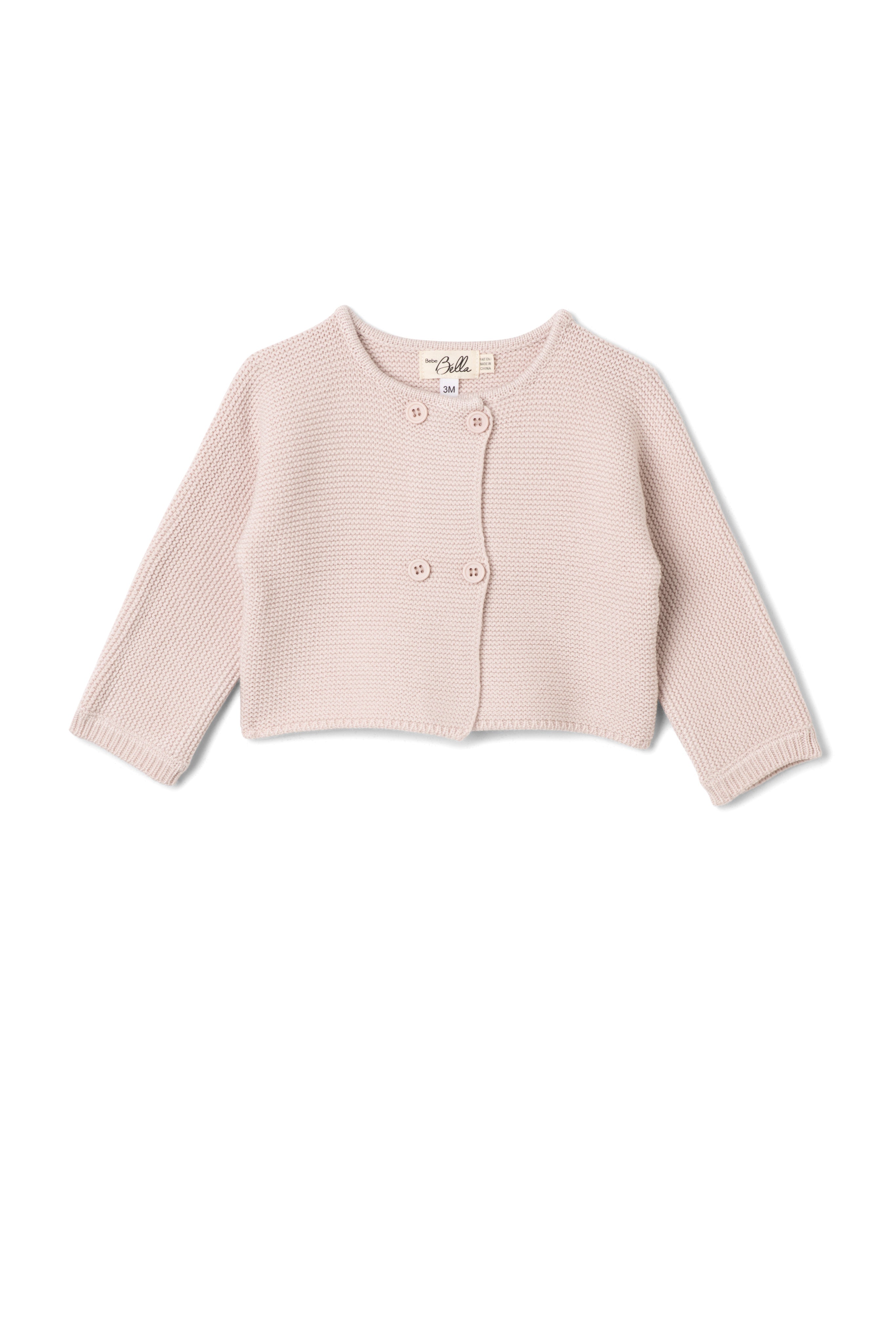 Double Breasted Knit Cardigan in by Bebe Bella