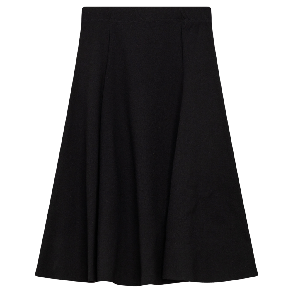 Panelled Ponti Skirt in Black by Noni