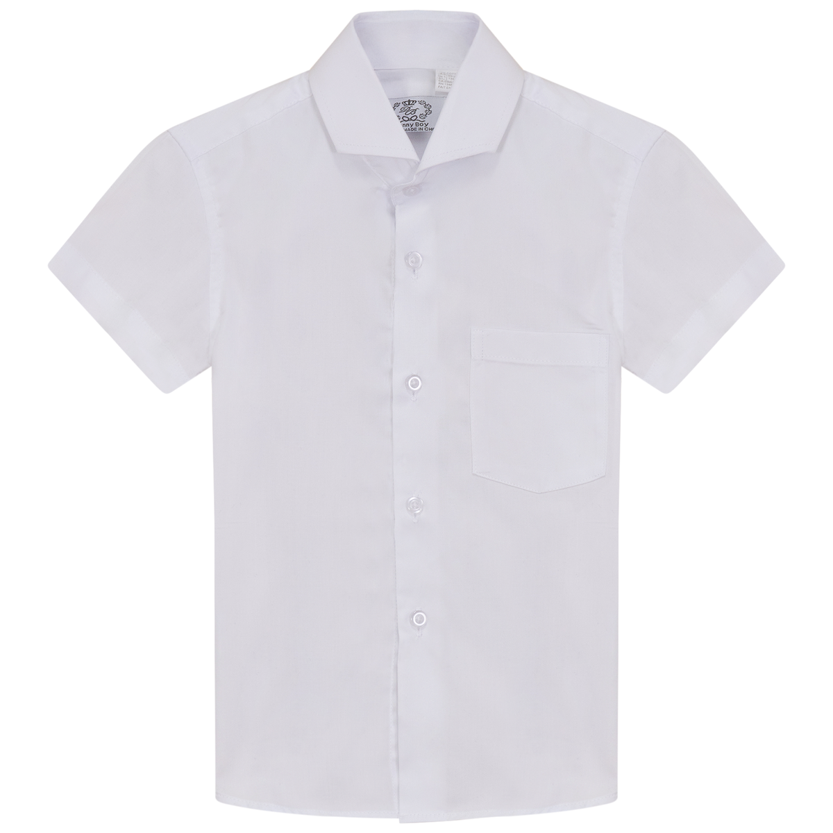 Slim Fit Short Sleeves Shirt in White - 8701 by Danny Boy