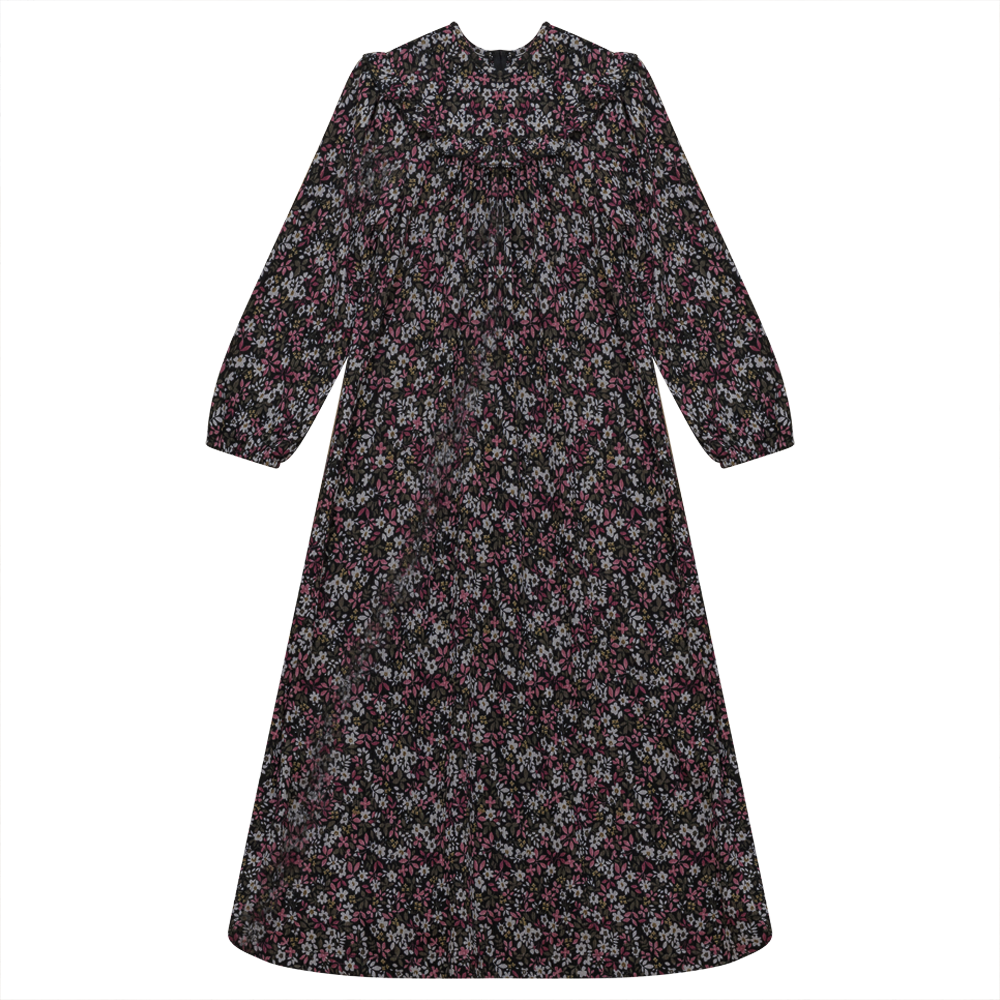 Floral Print Dress with Ruffles in Pink Floral by Seal