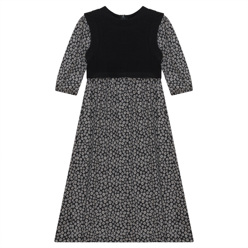 Dress With Insert Vest in by Cindy