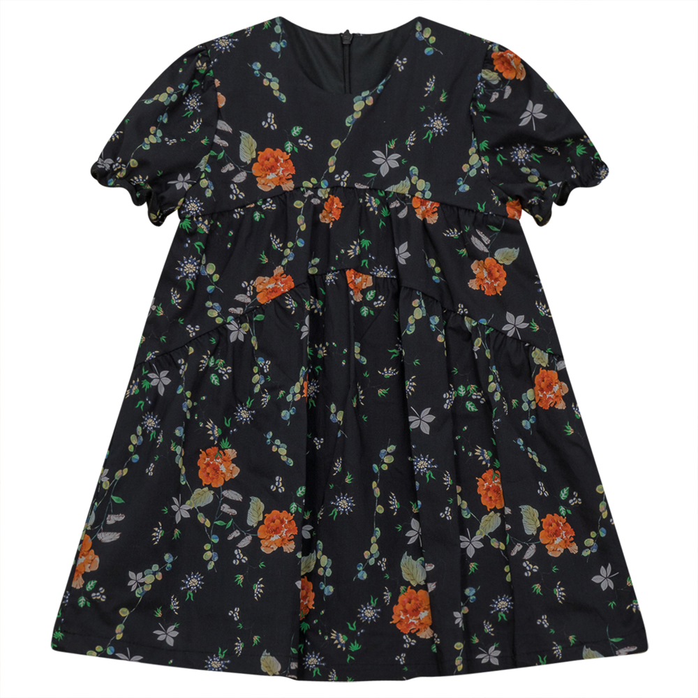 Floral Print Marrowedge Dress in NAVY FLORAL by Clô