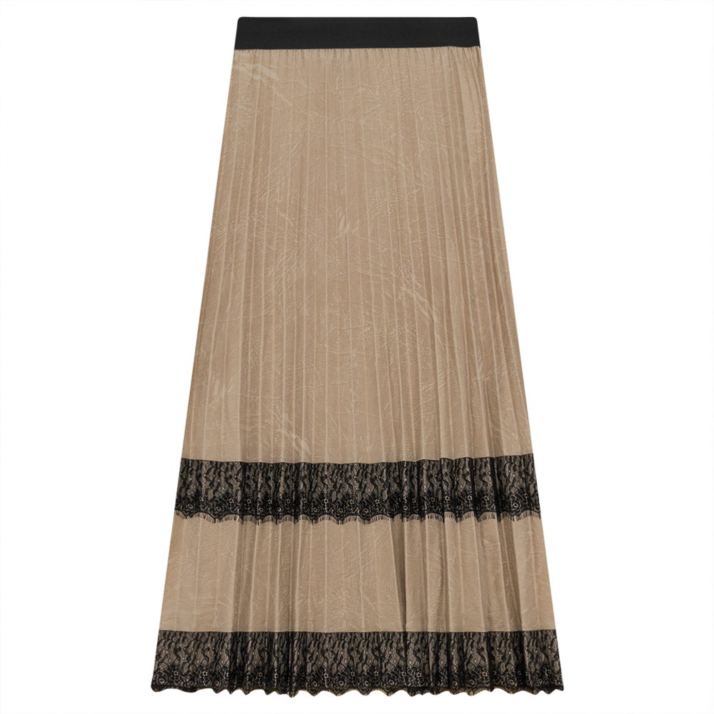 MIDI Length Skirt in Beige by Ginger