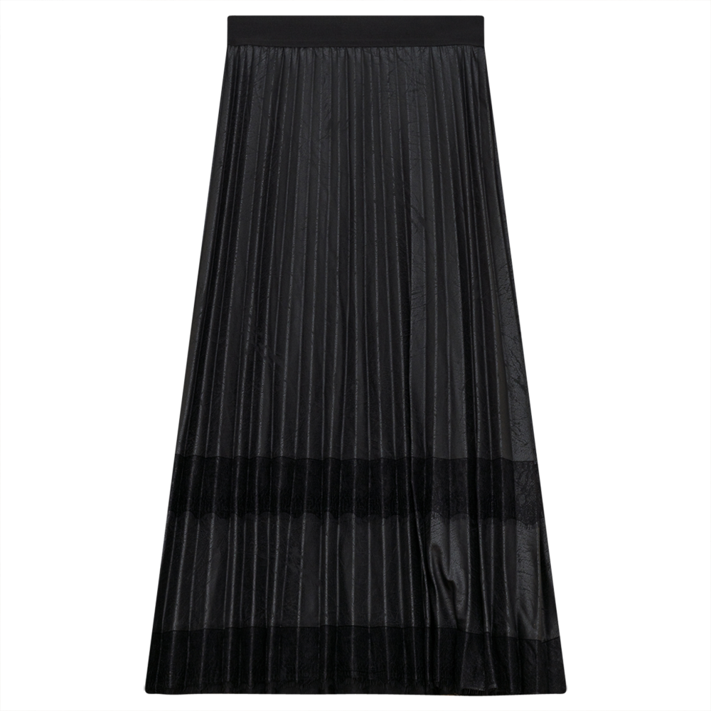MIDI Length Skirt in Black by Ginger