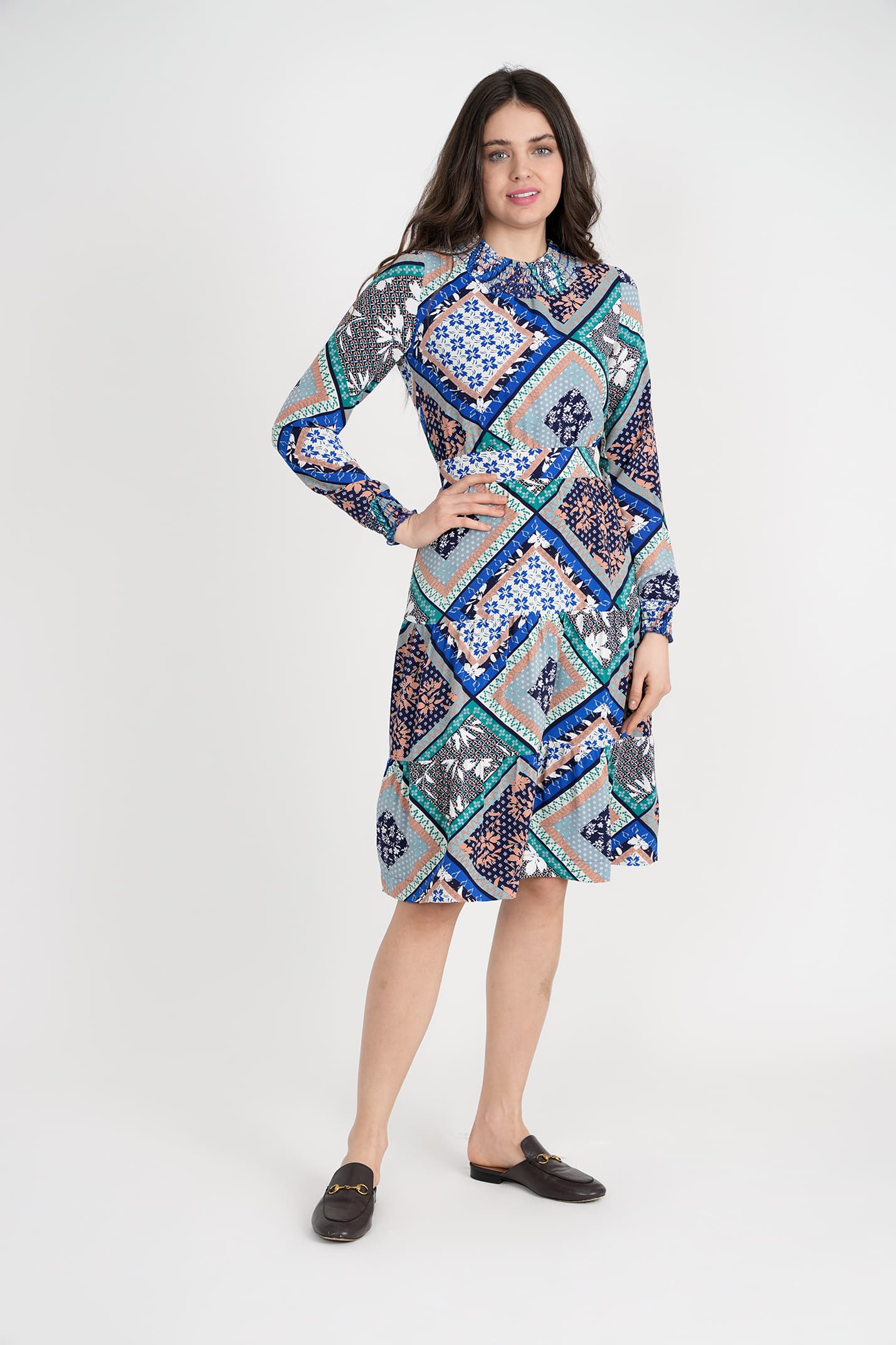 Pattern Print Dress in by Note