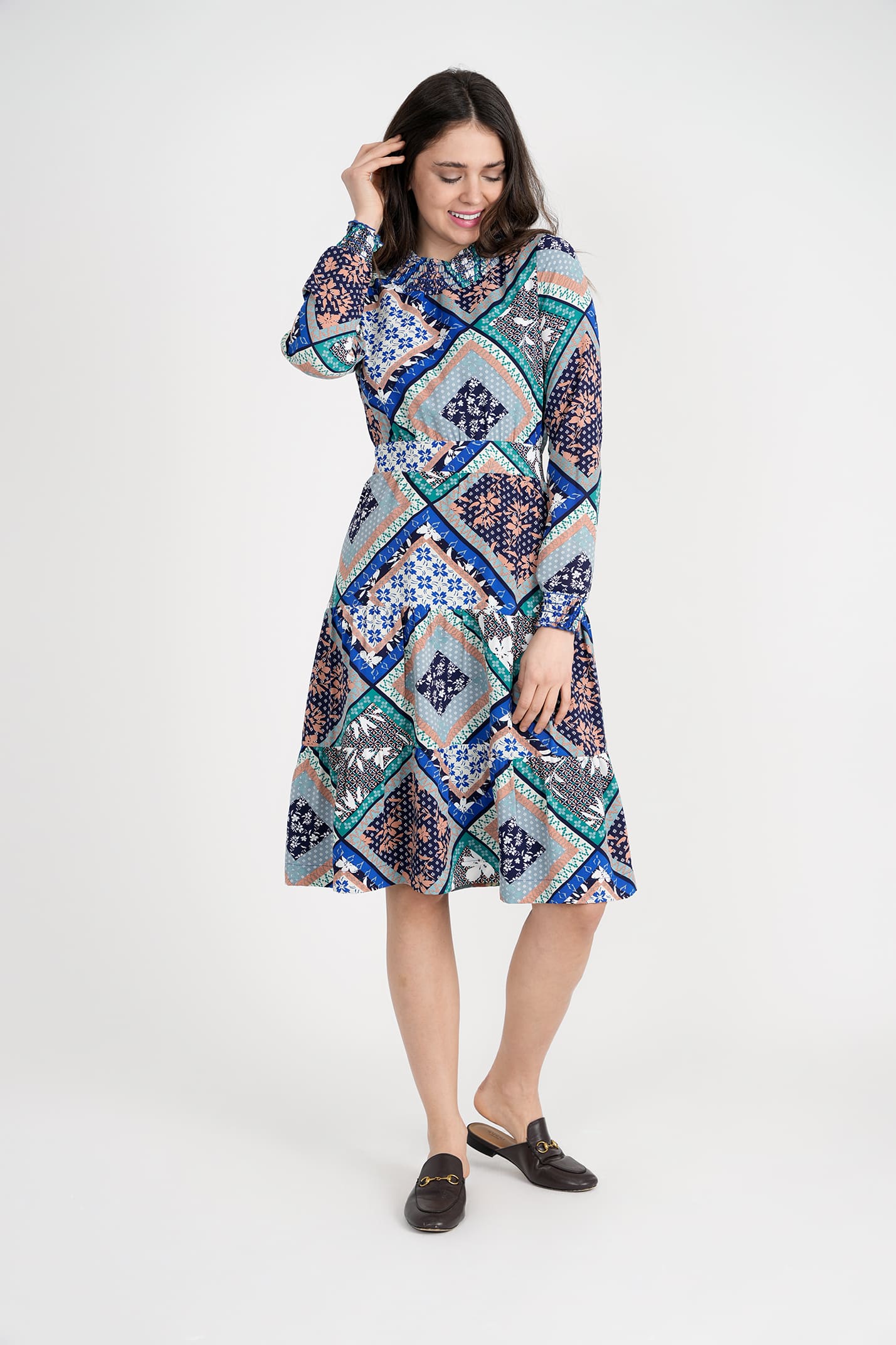 Pattern Print Dress in by Note