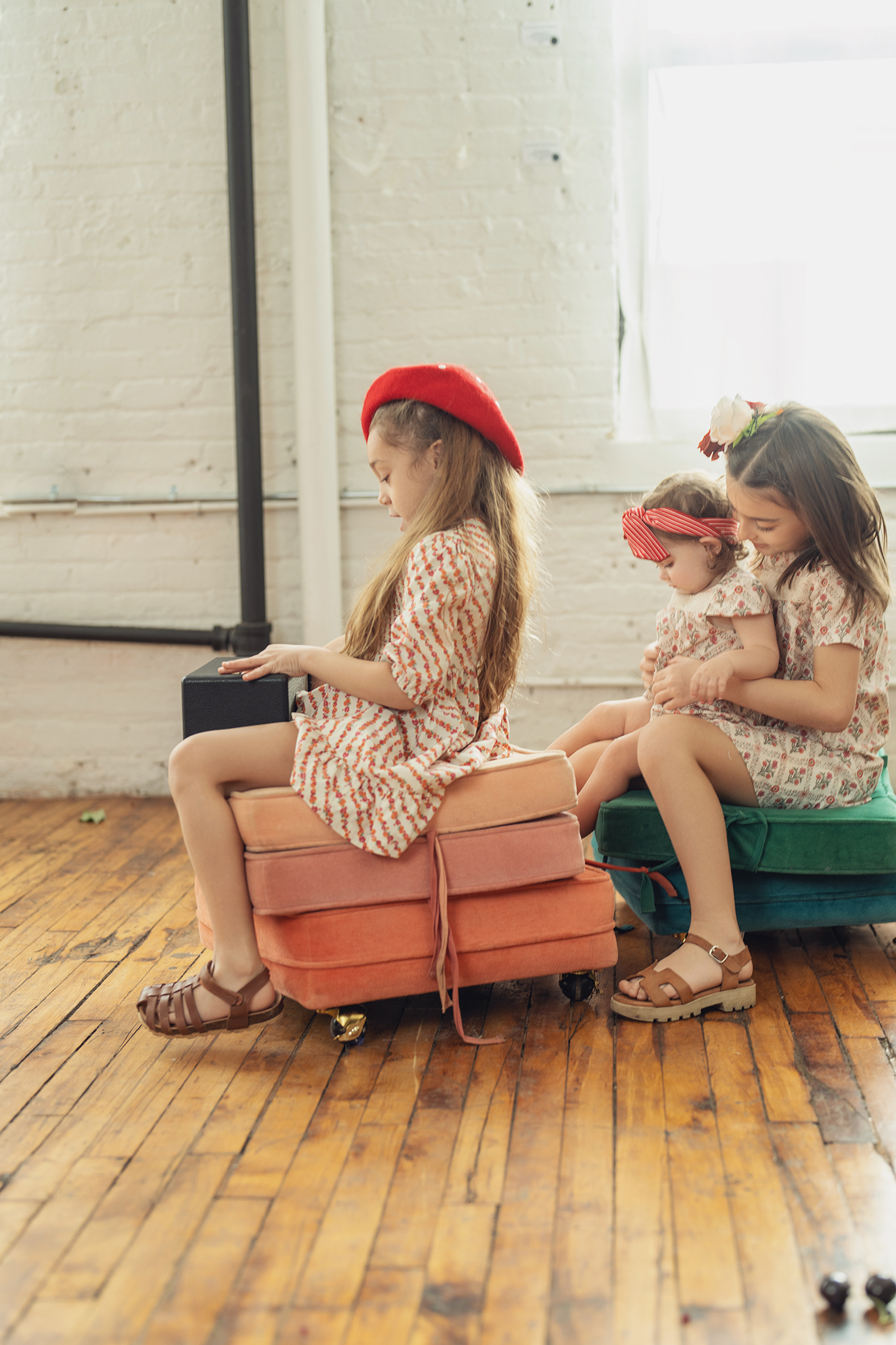 Smocking Floral Dress in by Posie & Pistachio