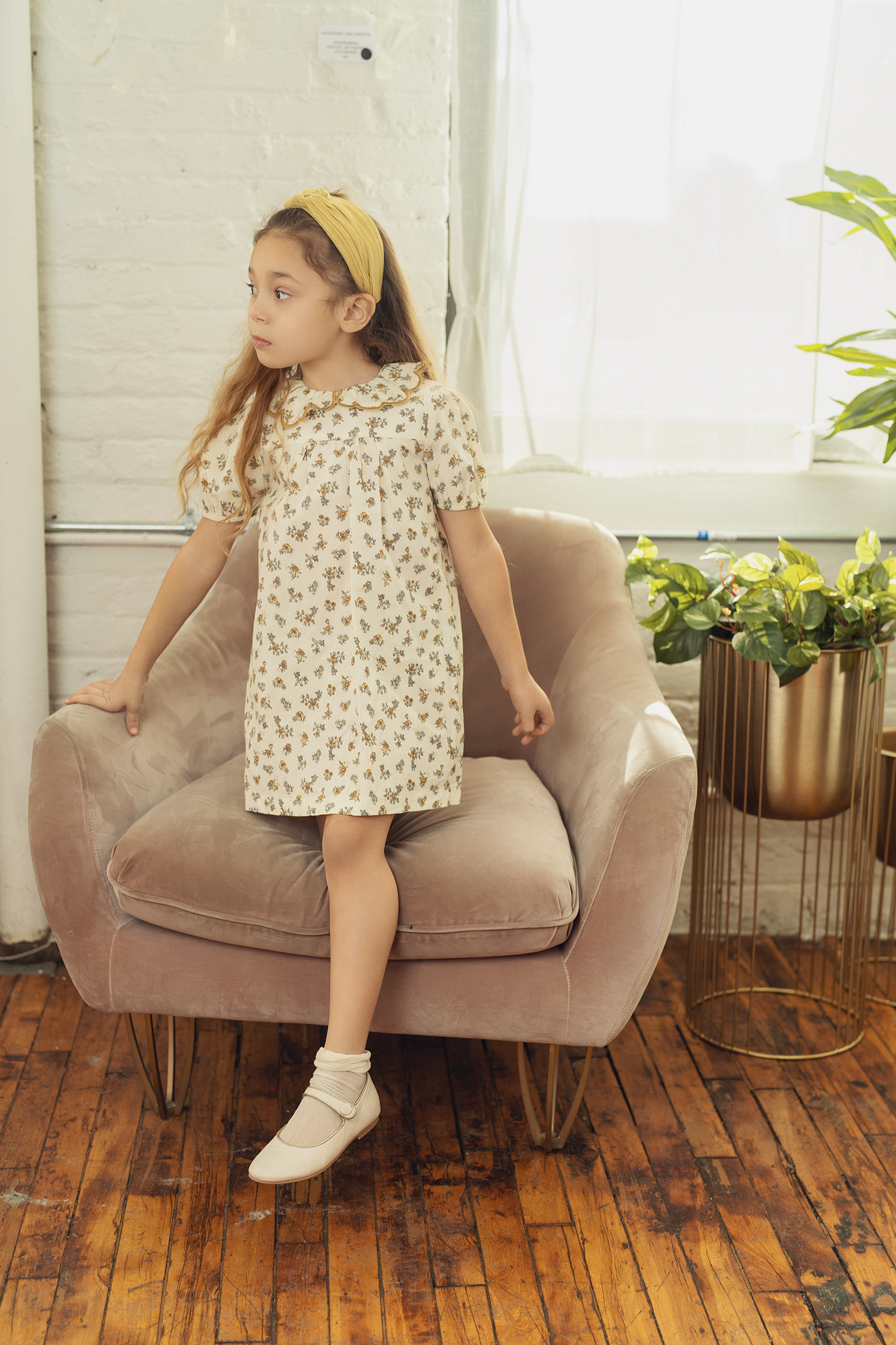 Floral Print Dress in by Space Grey